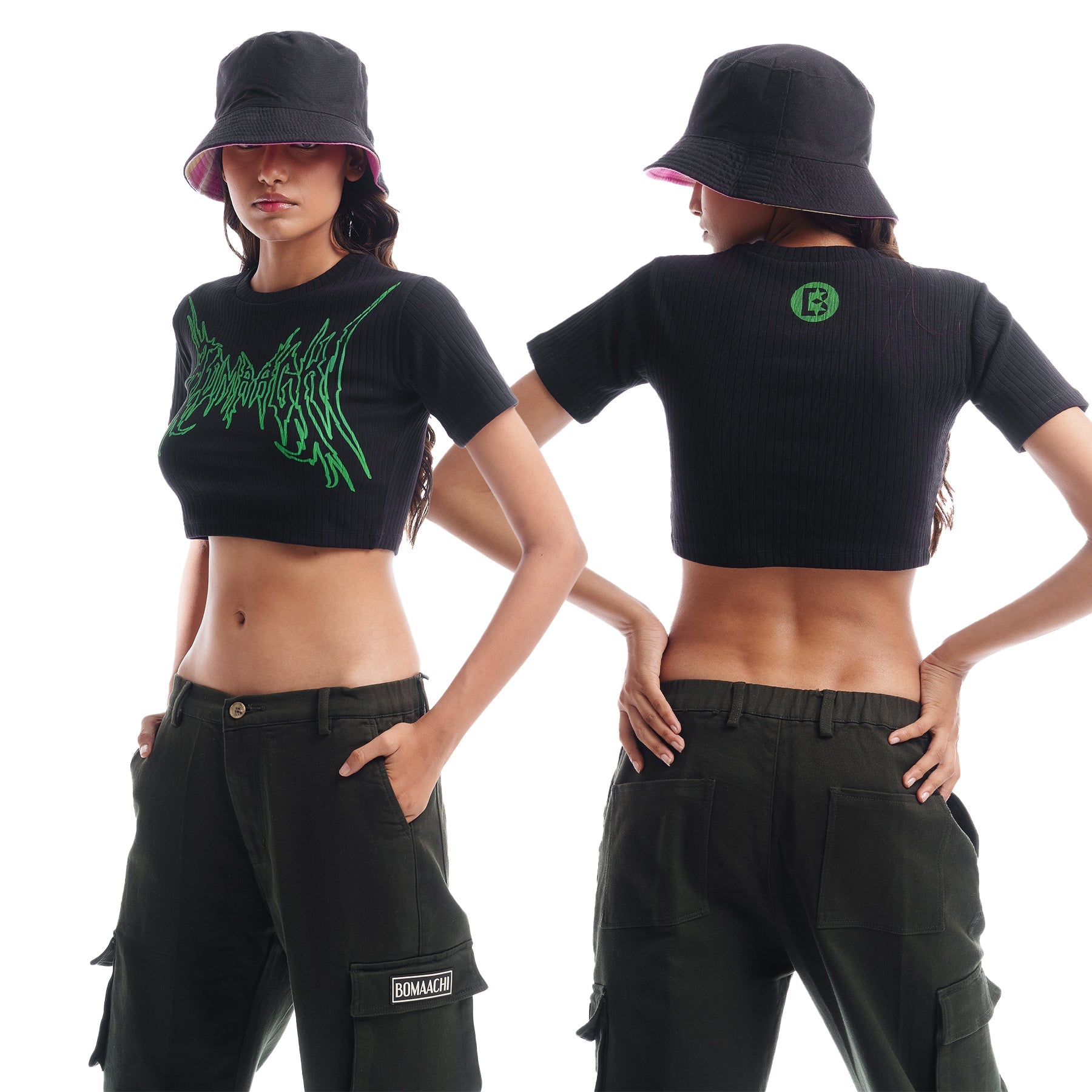 Bomaachi Black Crop Top