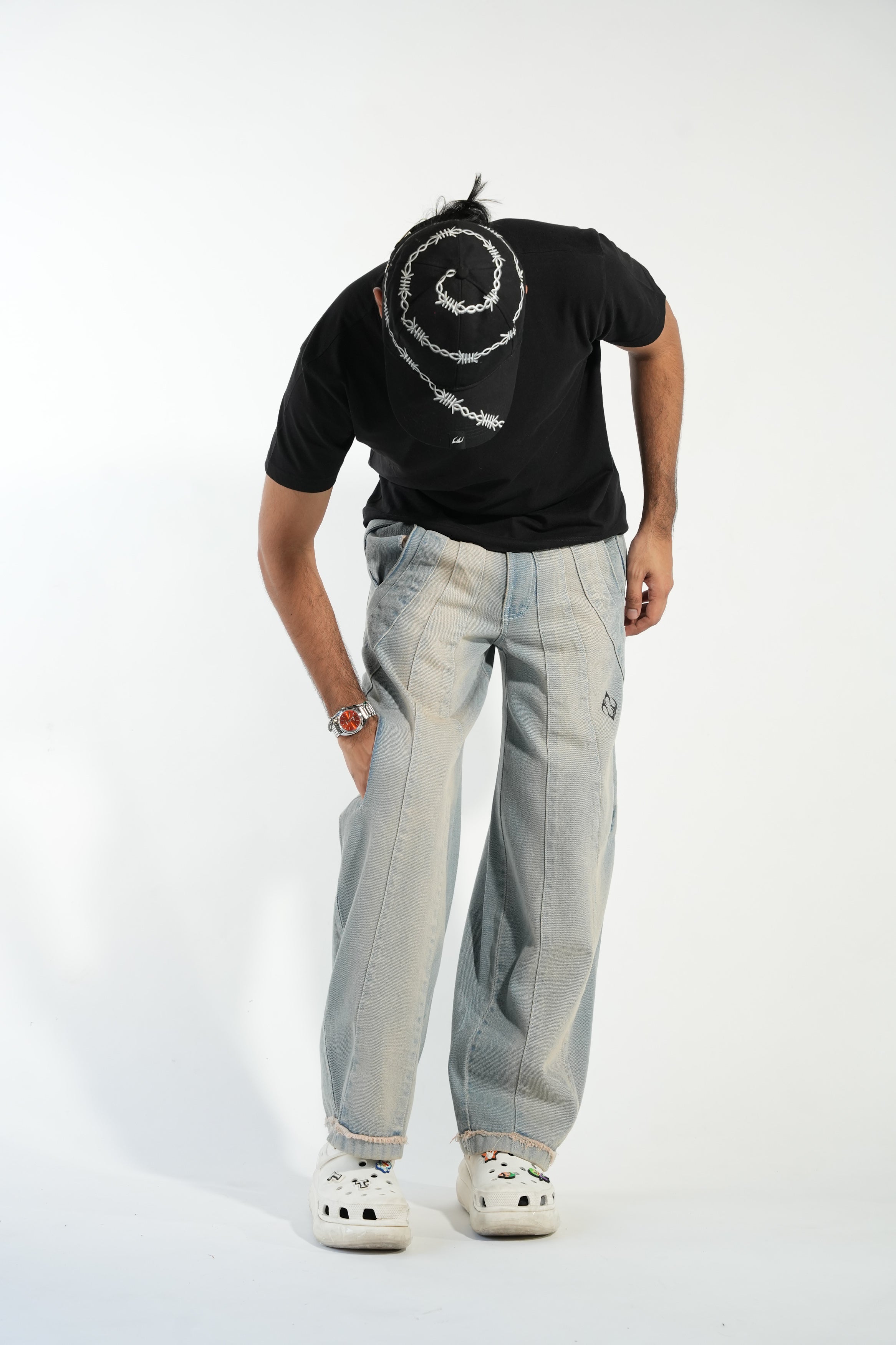 Infinity Panelled Jeans-sky tint - RTW