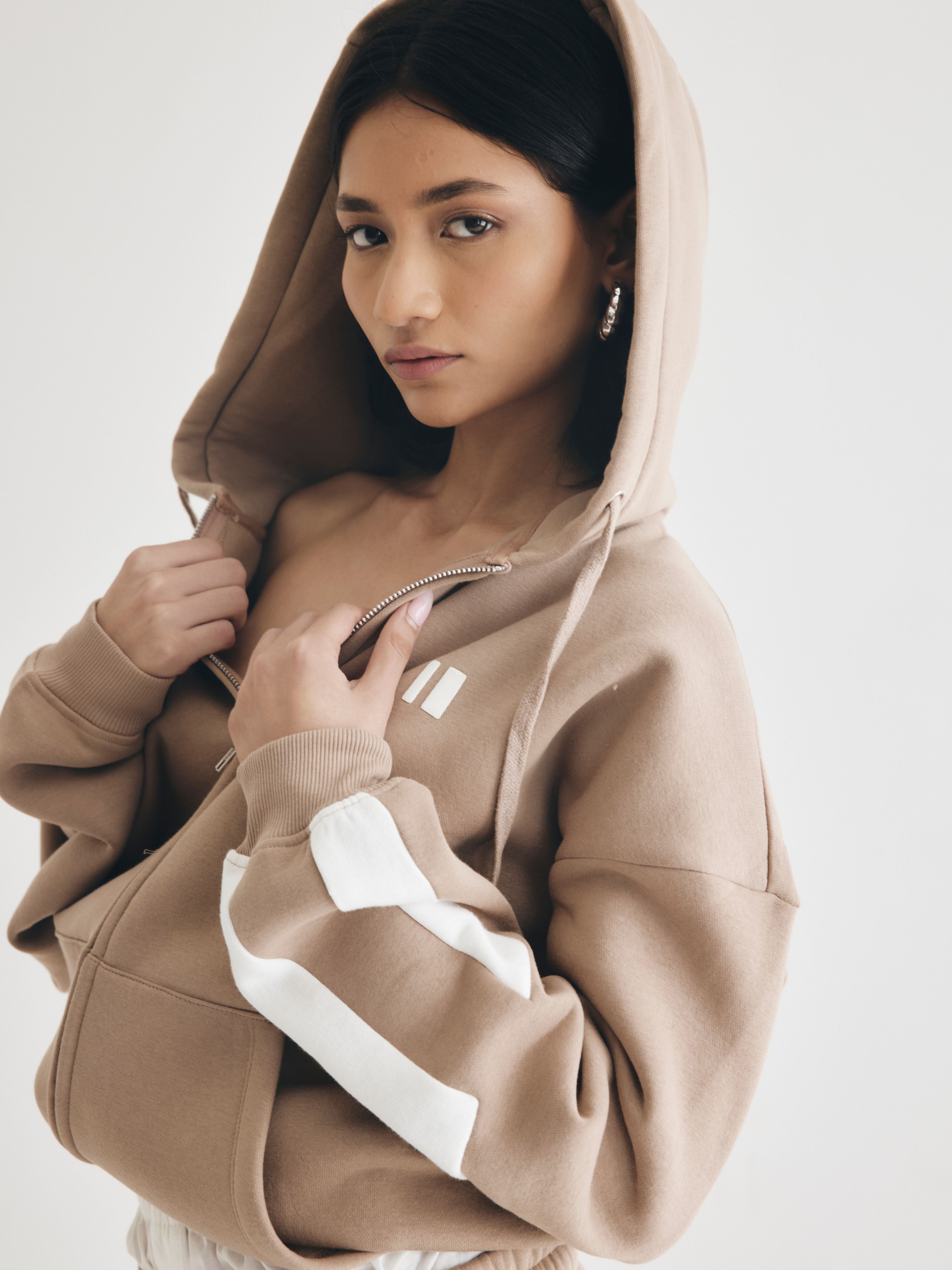 Dusty Coffee Everyday Zipper Hoodie