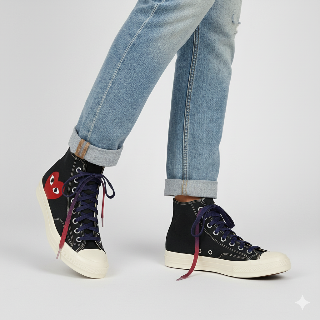 Berry Nebula Gradient Shoelaces | Red - Purple - Light Pink | Premium Gradient Flat Sneaker Laces by KNOTTY