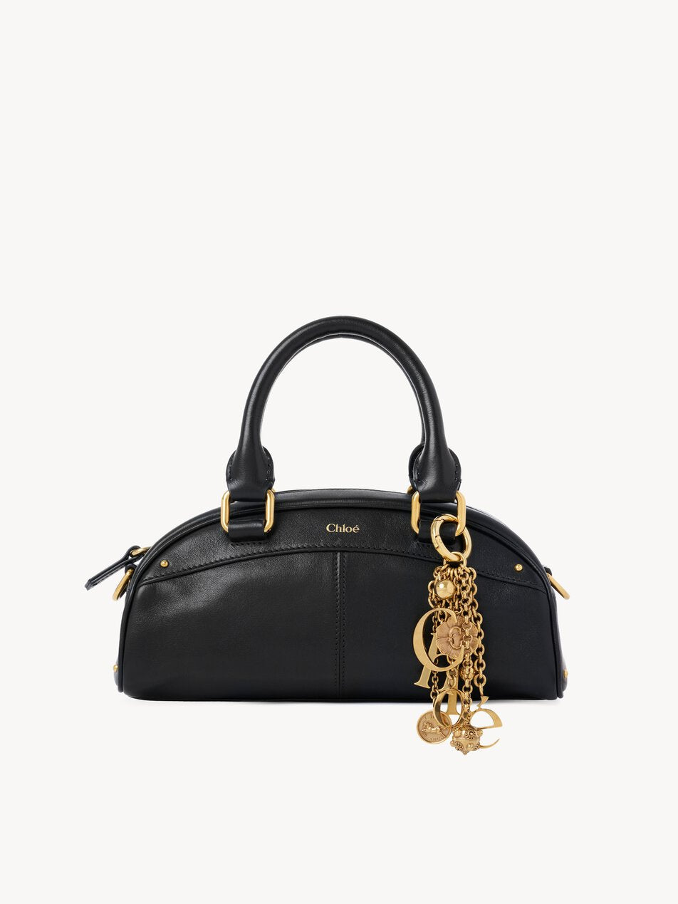 CHLOE Small Chloé bowling bag in soft leather Black