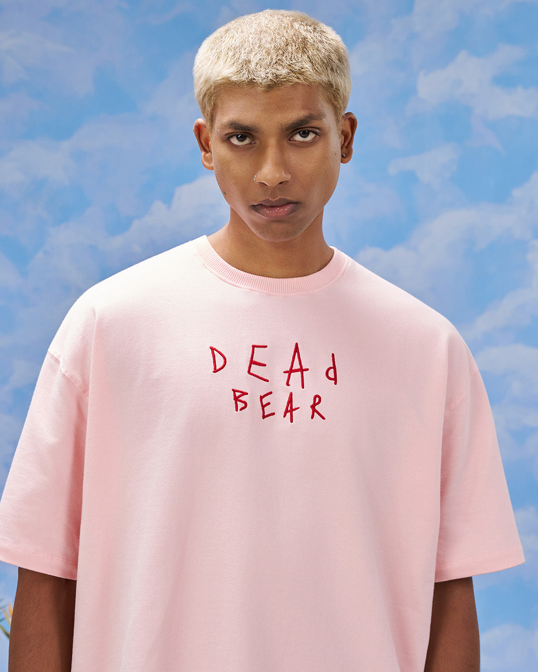 Scribbled Logo Tee Pink
