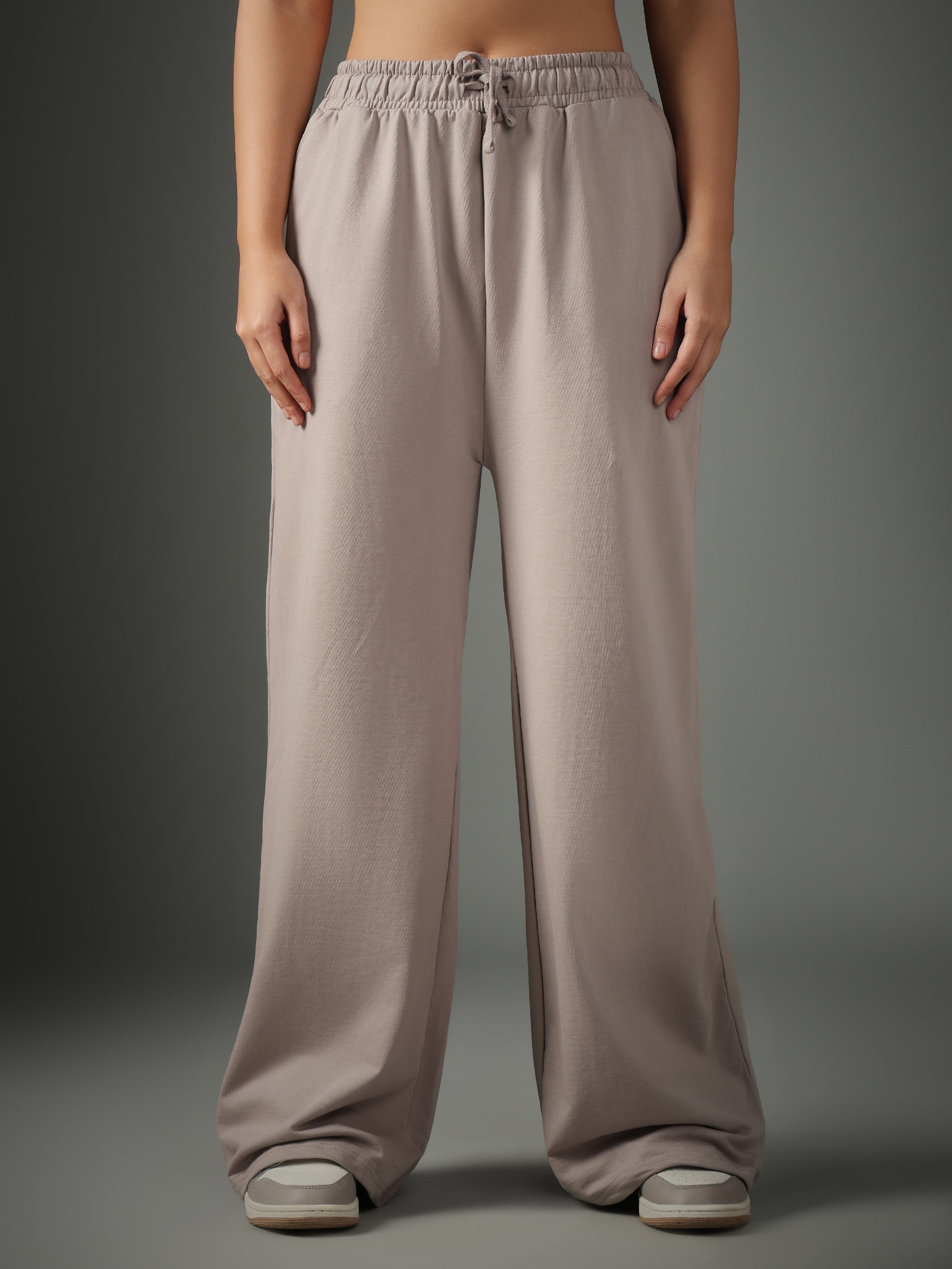 Solid Sweatpants Beige