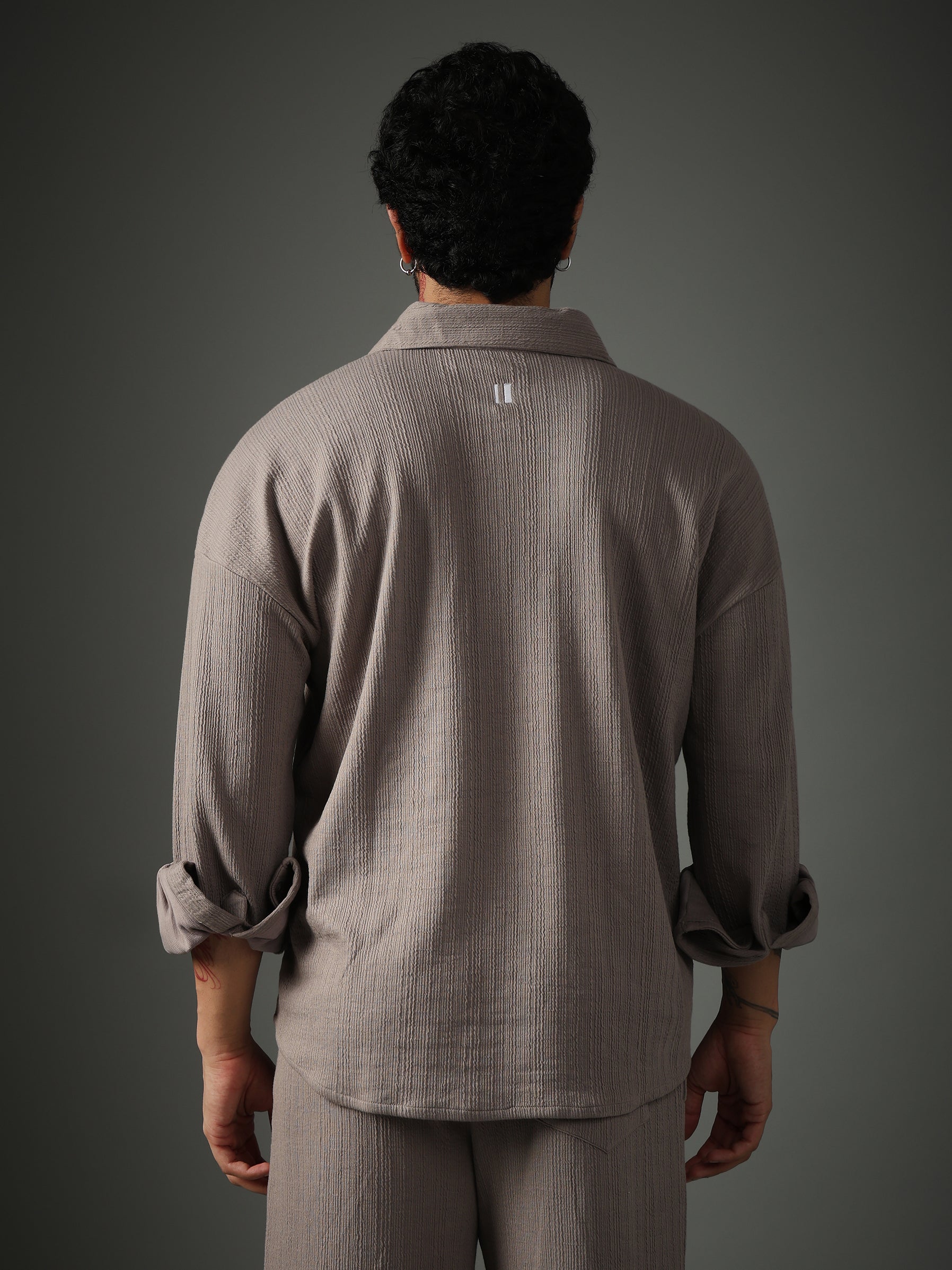 Crossknit Grey Shirt