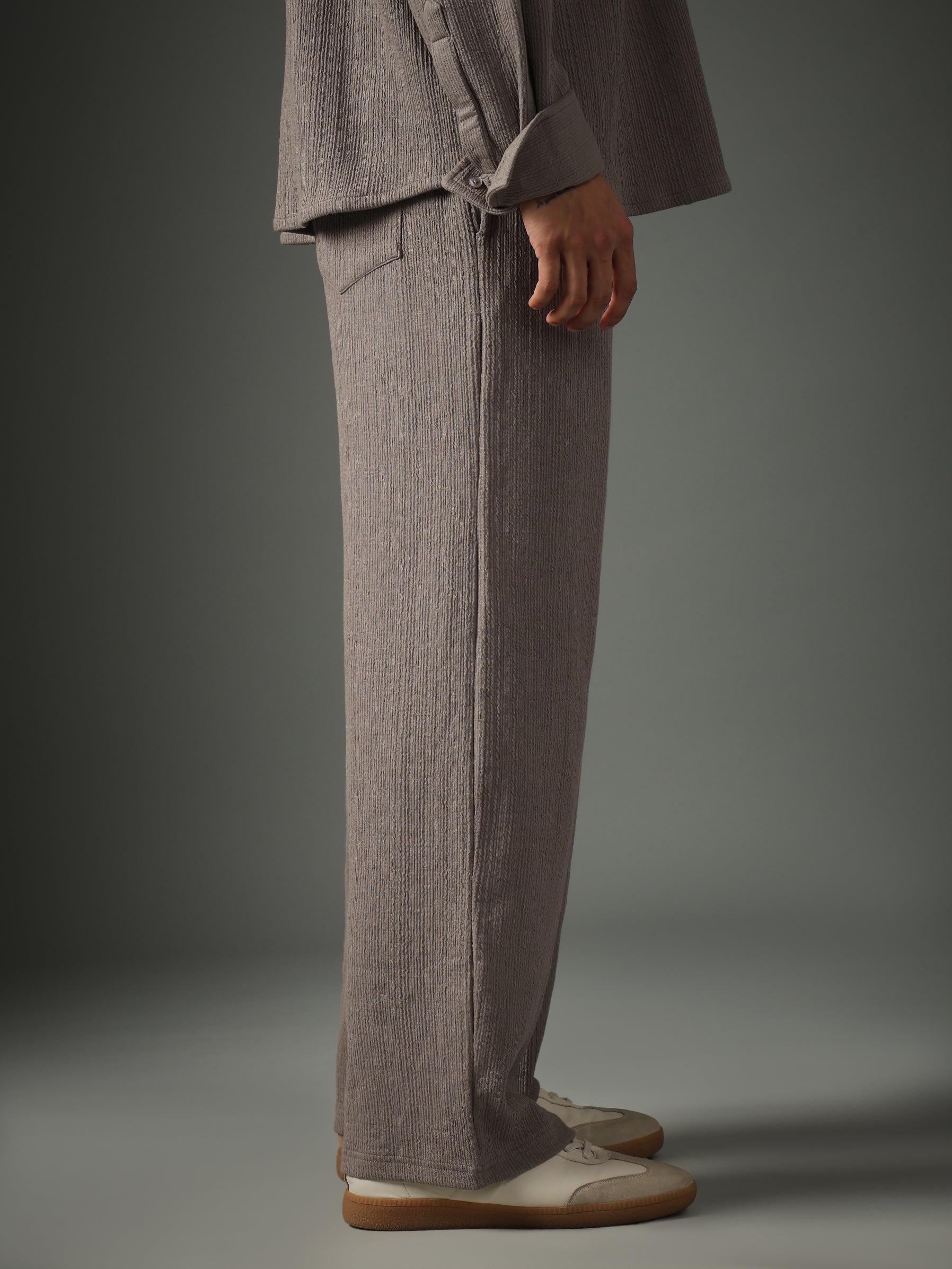 Crossknit Grey Pant