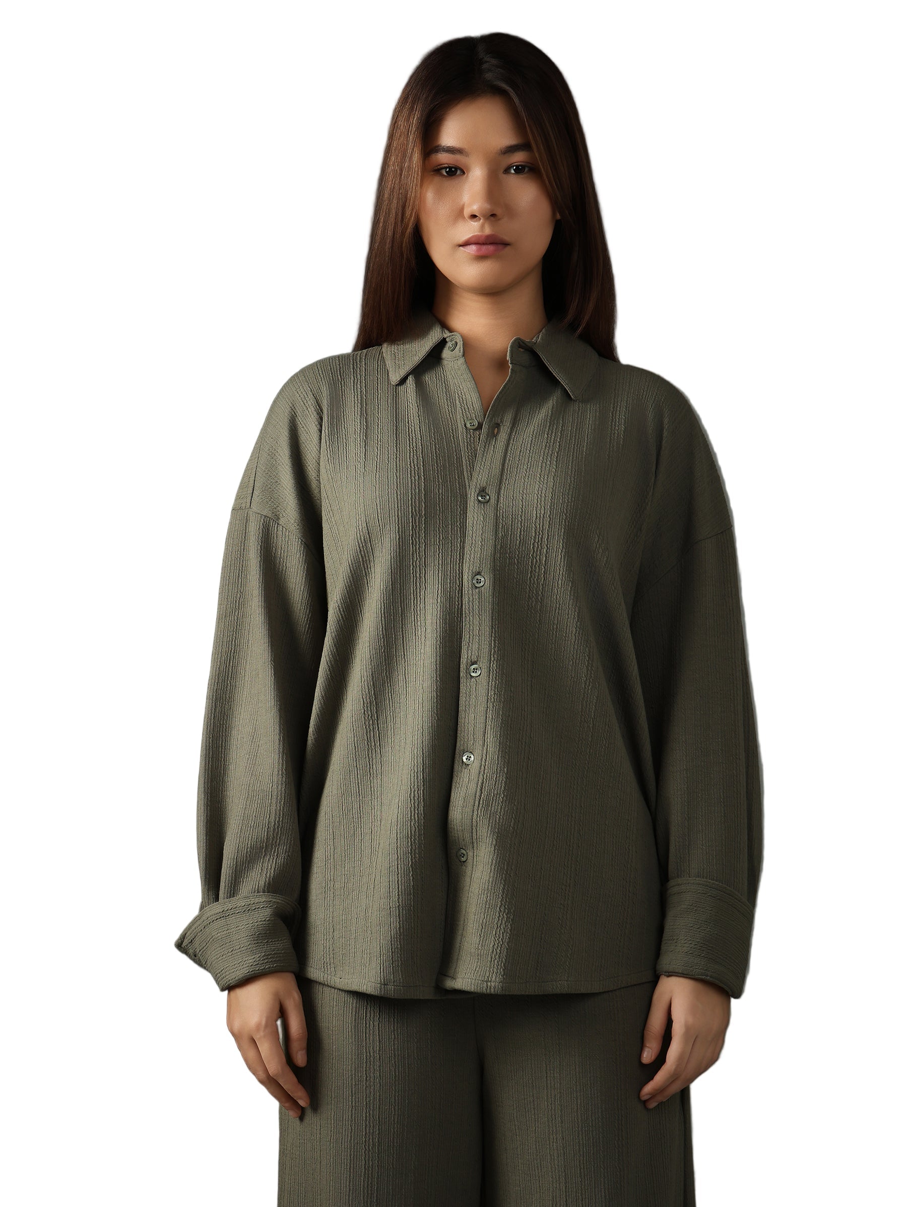 Crossknit Olive Shirt