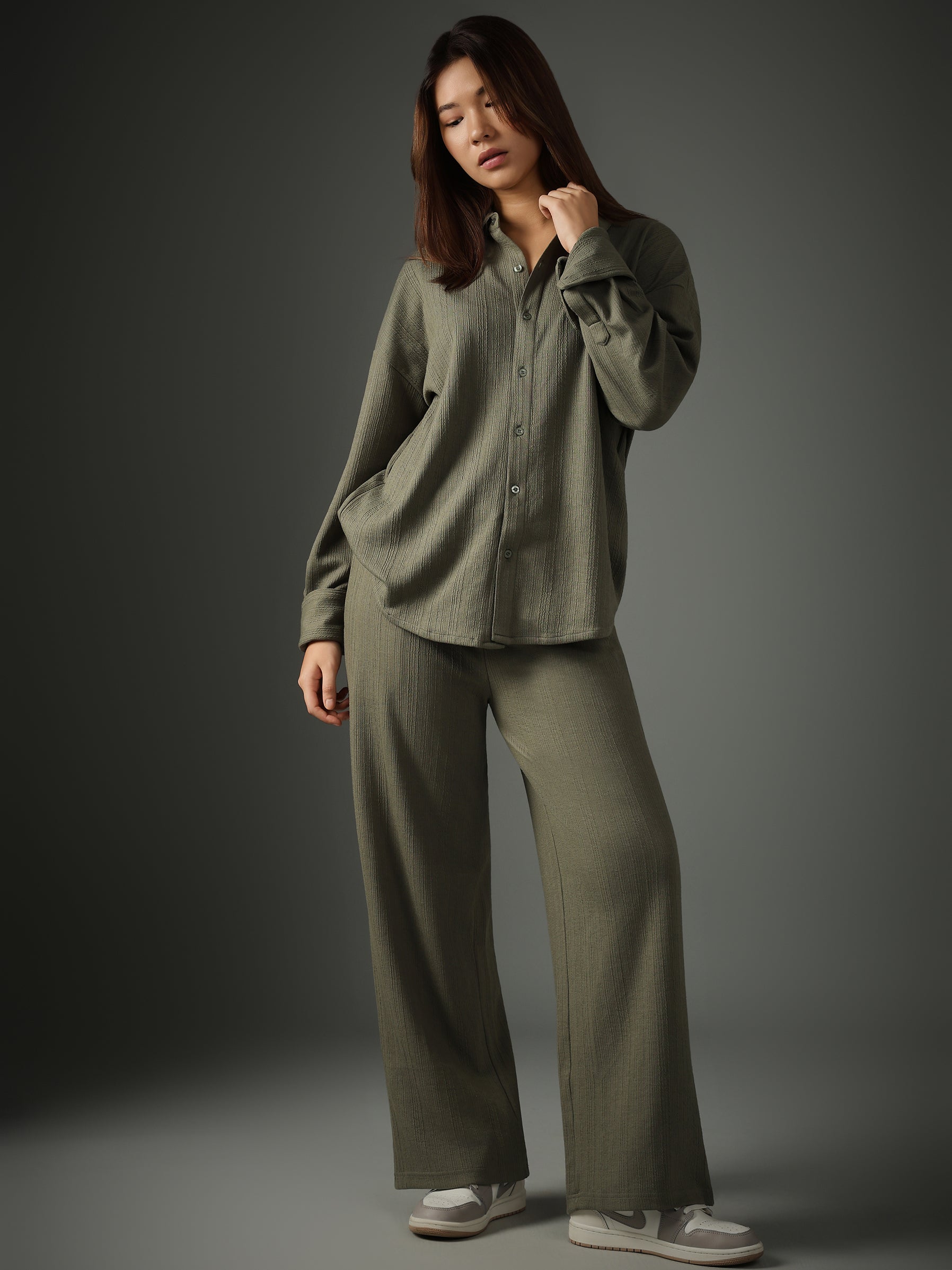 Crossknit Olive Shirt