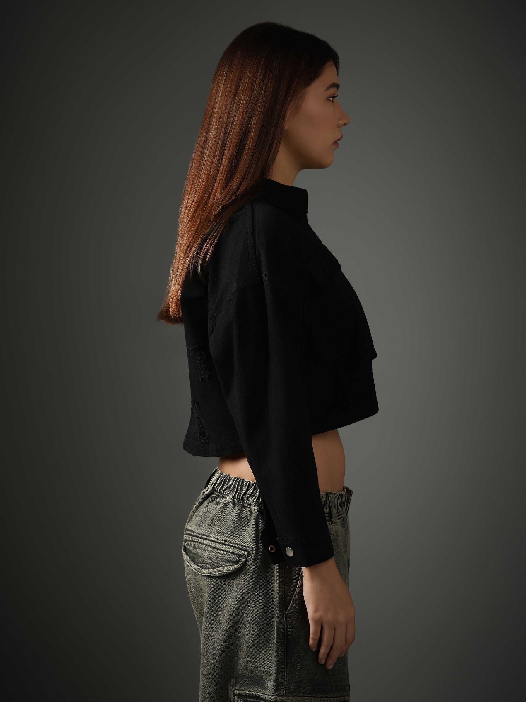 Black Cropped Jacket