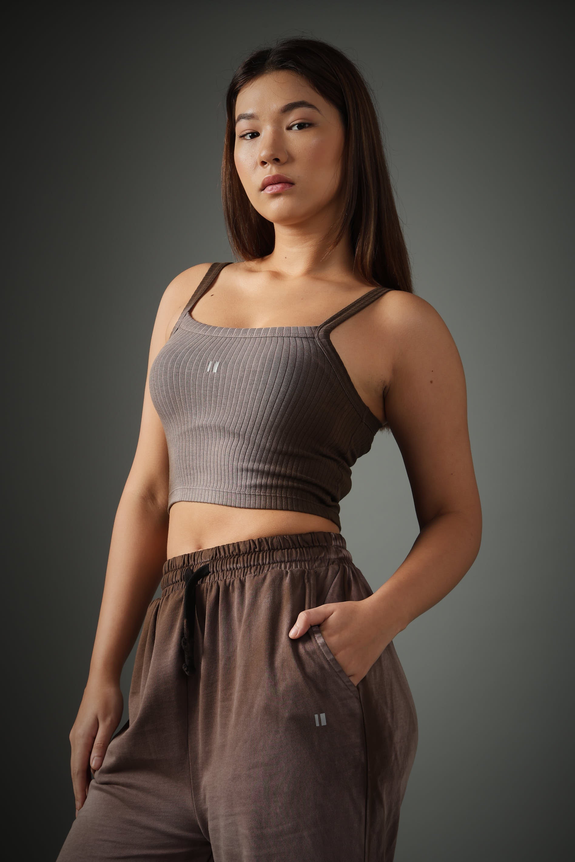 Spray Washed Brown Set