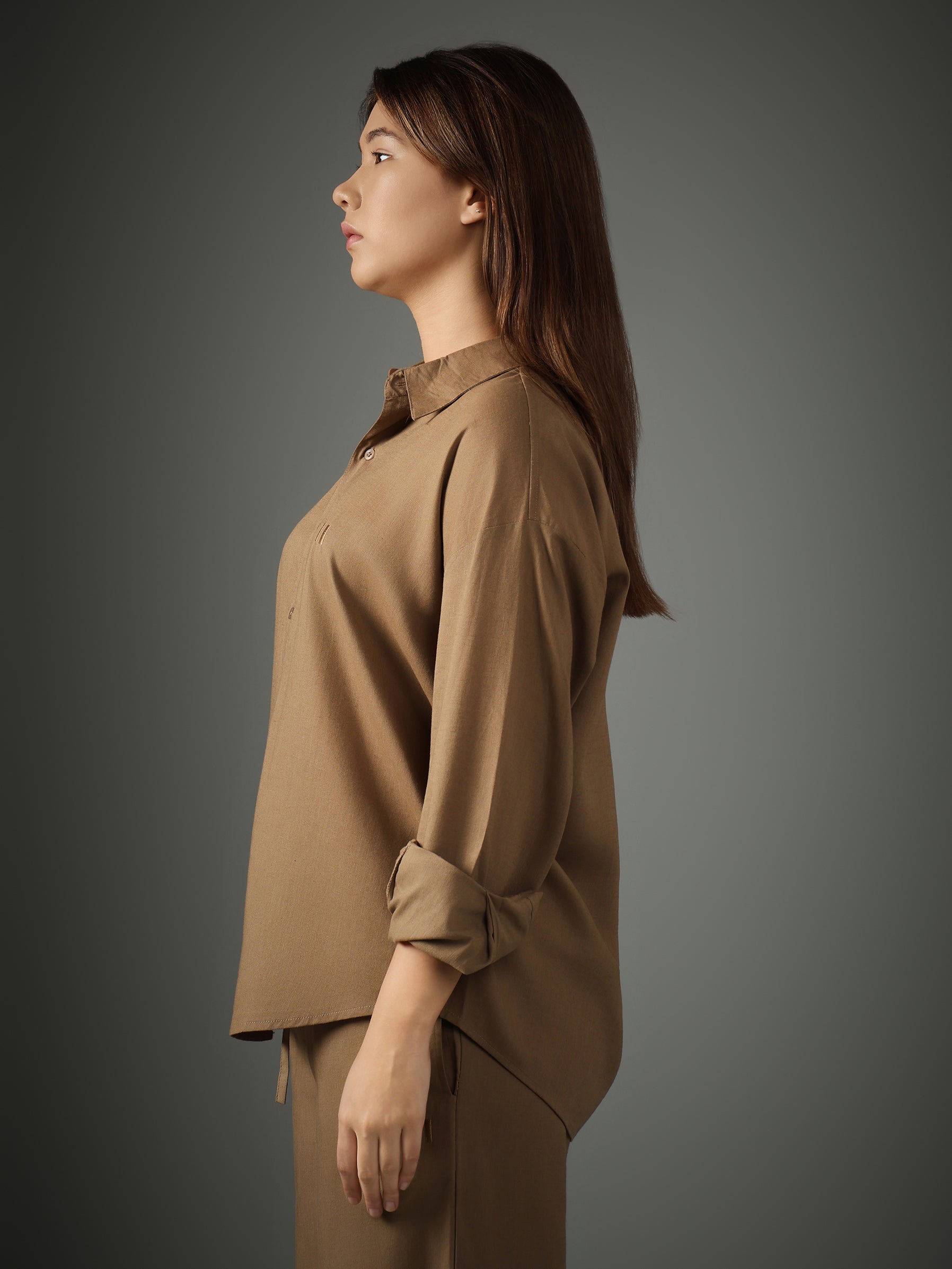 Mocha Brew Linen Shirt