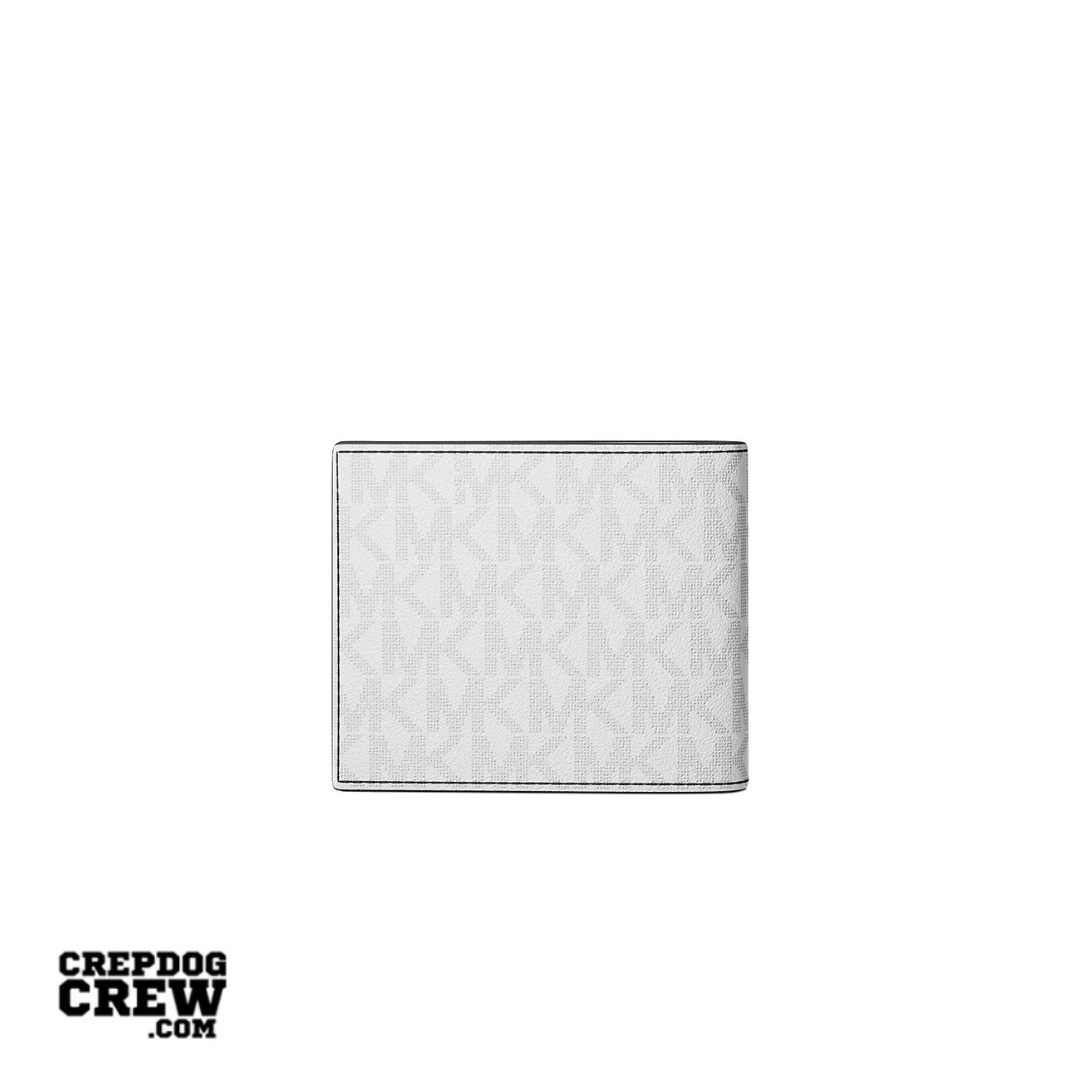 Michael Kors Cooper Embellished Signature Logo Billfold Wallet BRIGHT WHITE