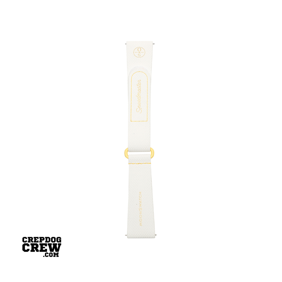 Swatch x Omega Bioceramic Moonswatch White Yellow Rubber Straps