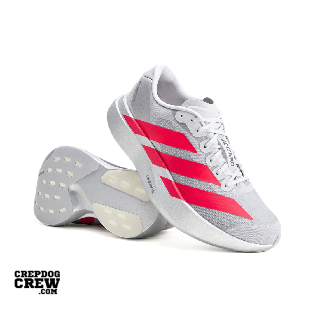 adidas Adizero Evo SL Silver Metallic Lucid Red