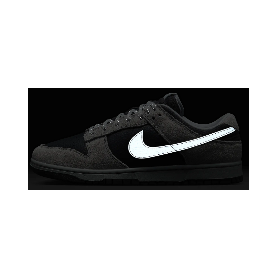 Nike Dunk Low Light Smoke Grey Anthracite (REFLECTIVE SWOOSH)