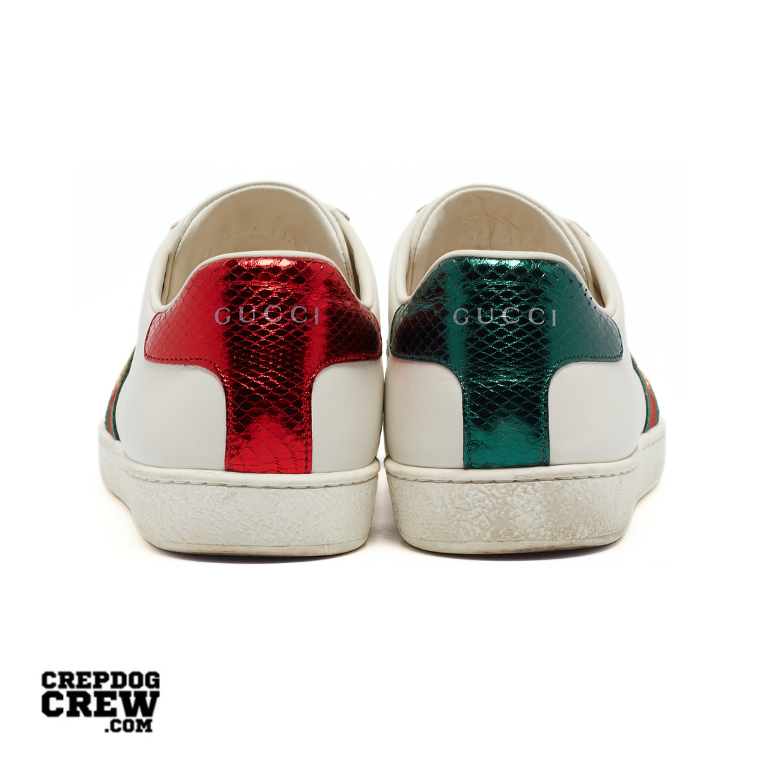 GUCCI ACE EMBROIDERED BEE	WHITE