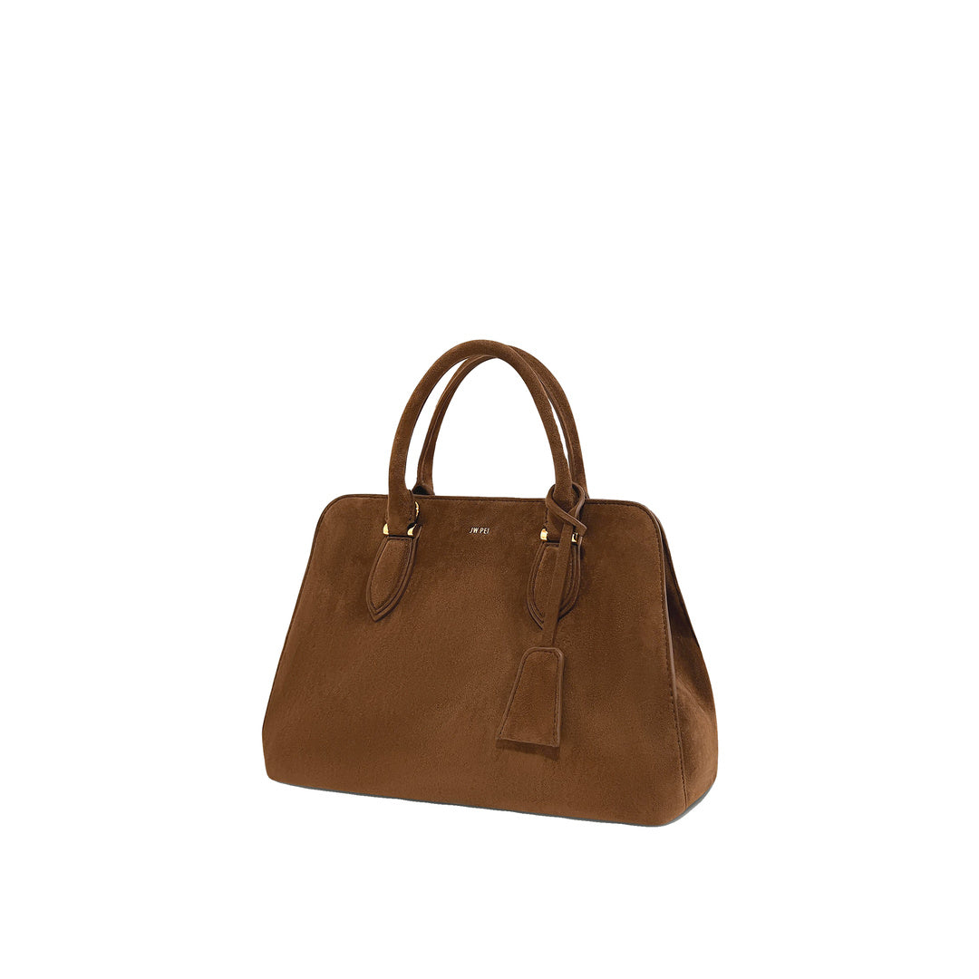 JW PEI Lara Faux Suede Tote Bag - Brown