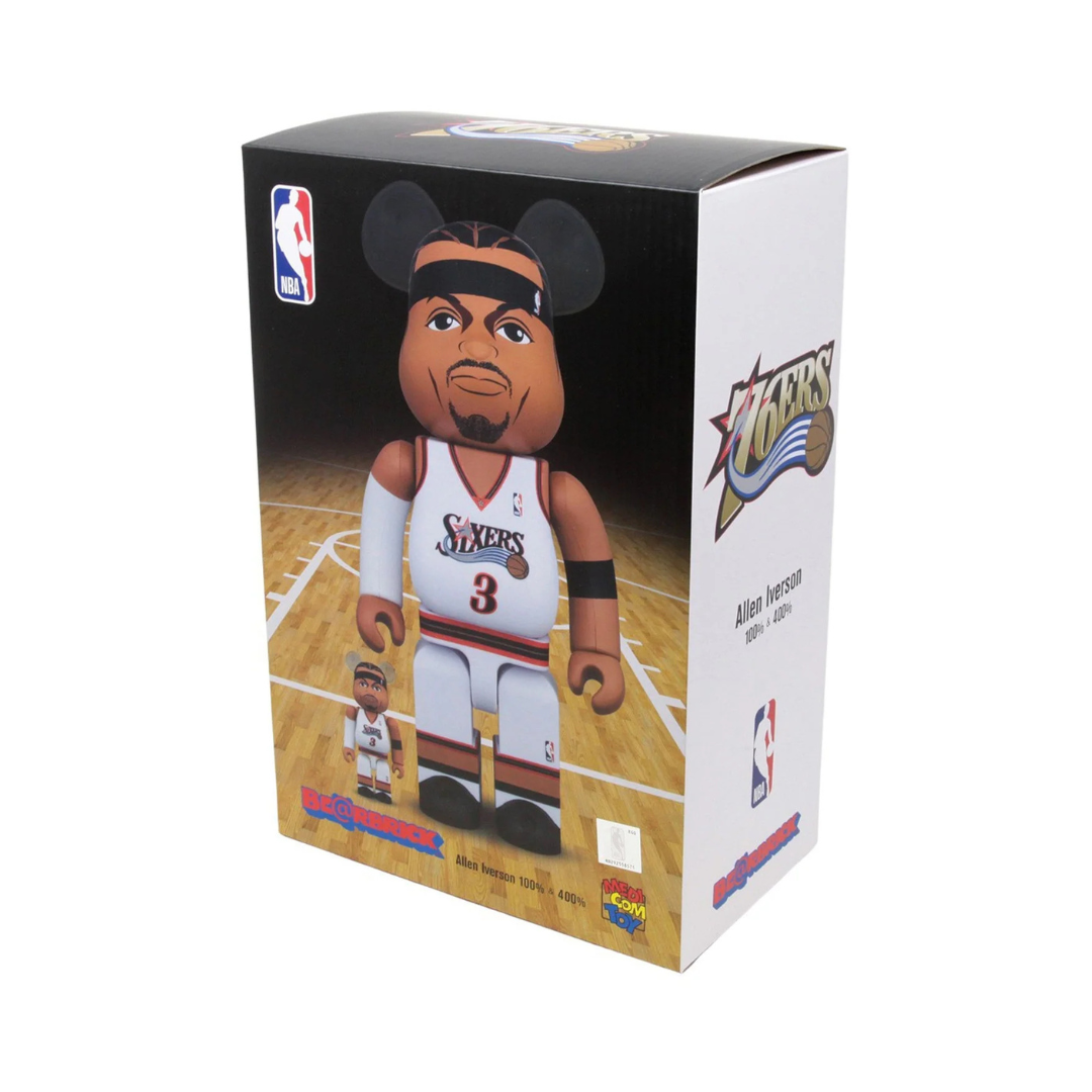 Bearbrick Allen Iverson (Philadelphia 76ers) 100% & 400% Set