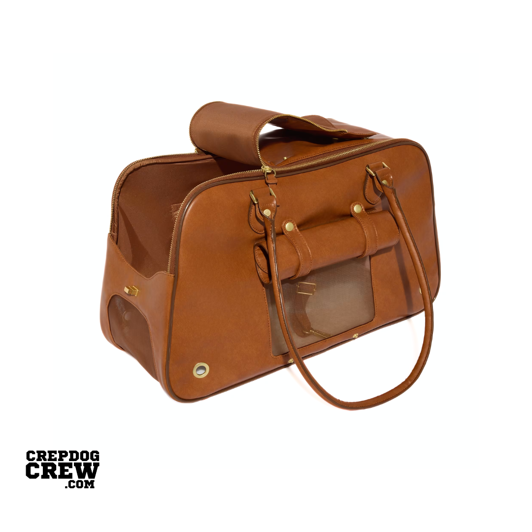 PET SHOULDER BAG CARRIER Brown