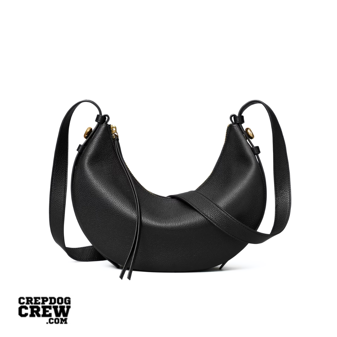 TORY BURCH ROMY HALF MOON BAG BLACK