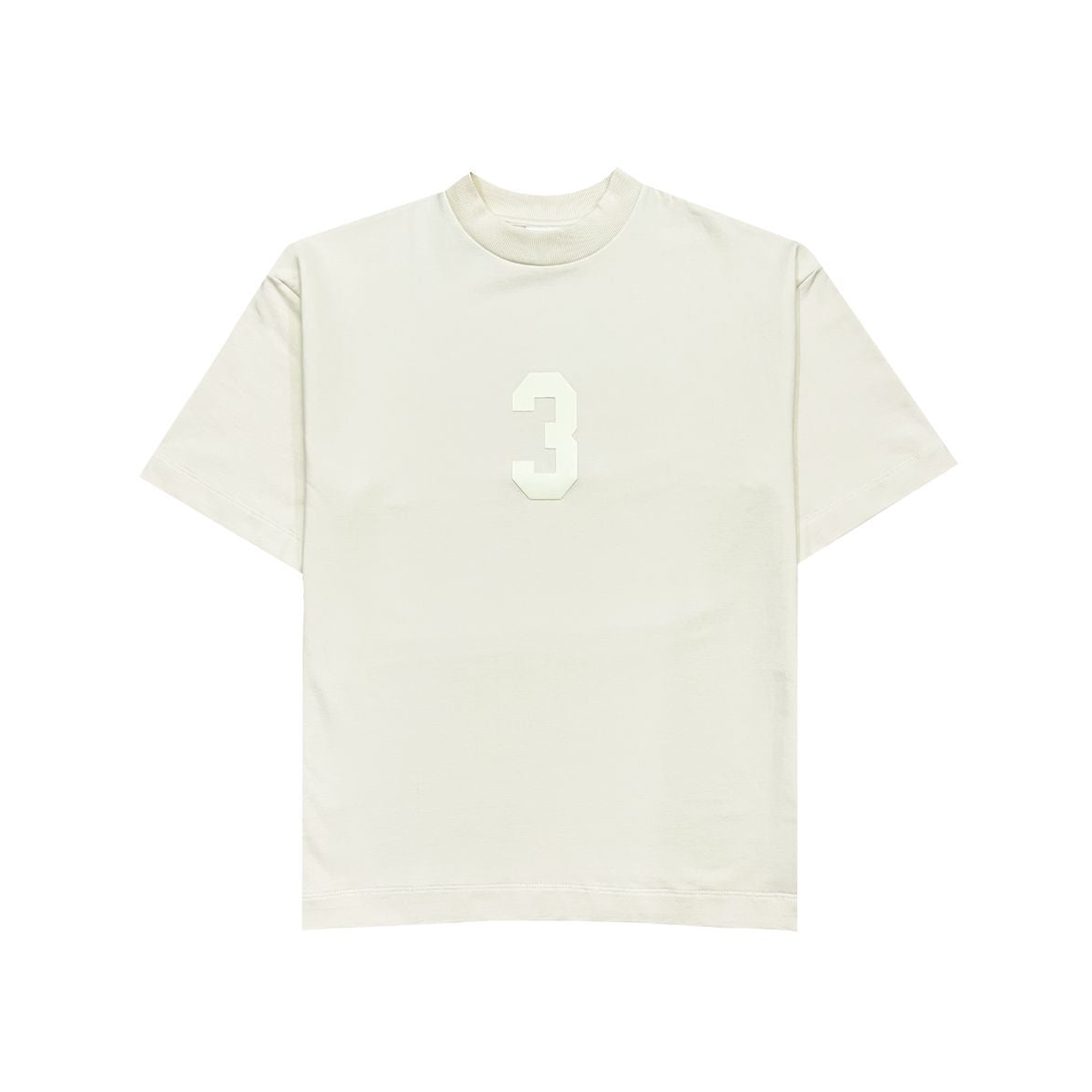 3 T-shirt in Cream  [Unisex]