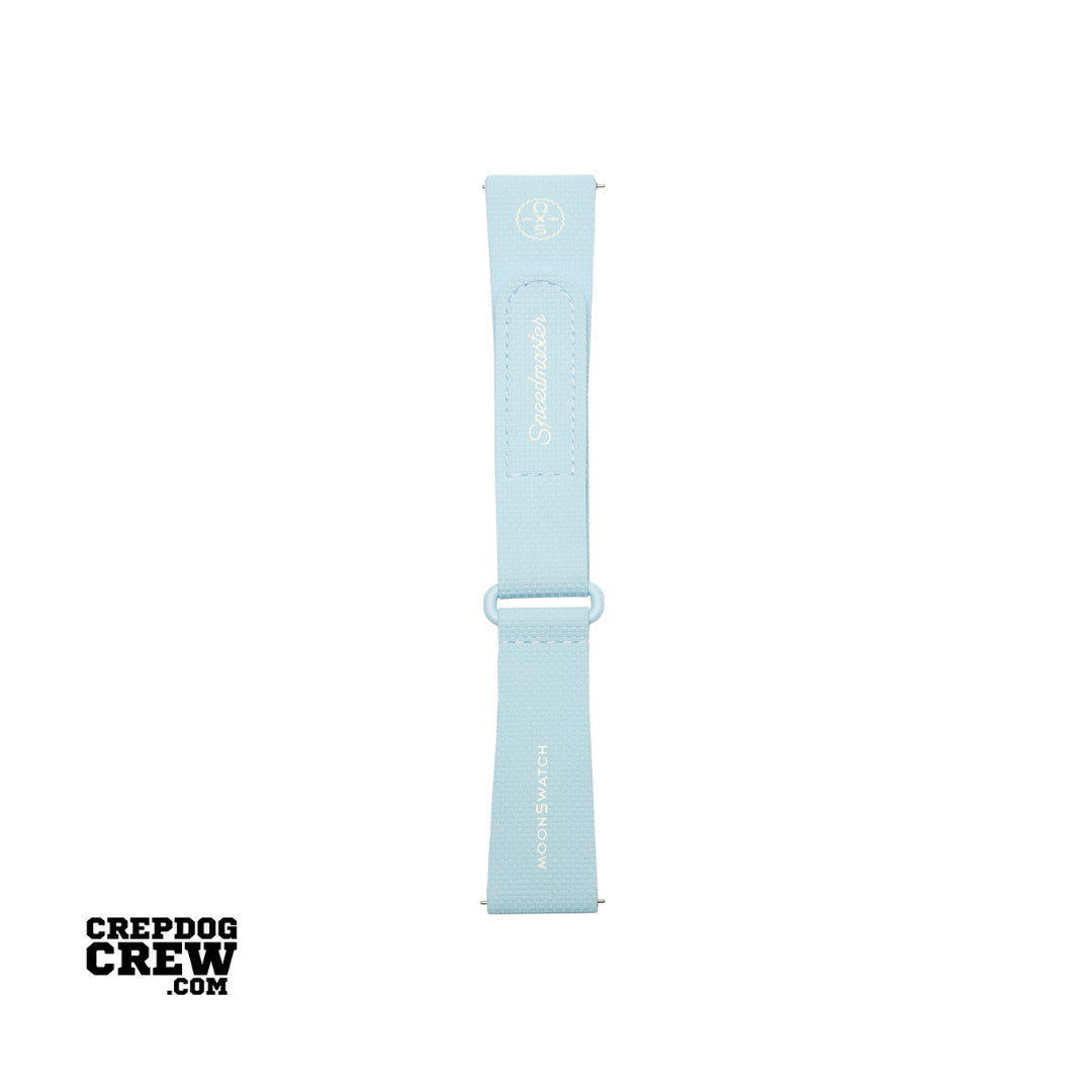 Swatch x Omega Bioceramic Moonswatch Light Blue White Straps