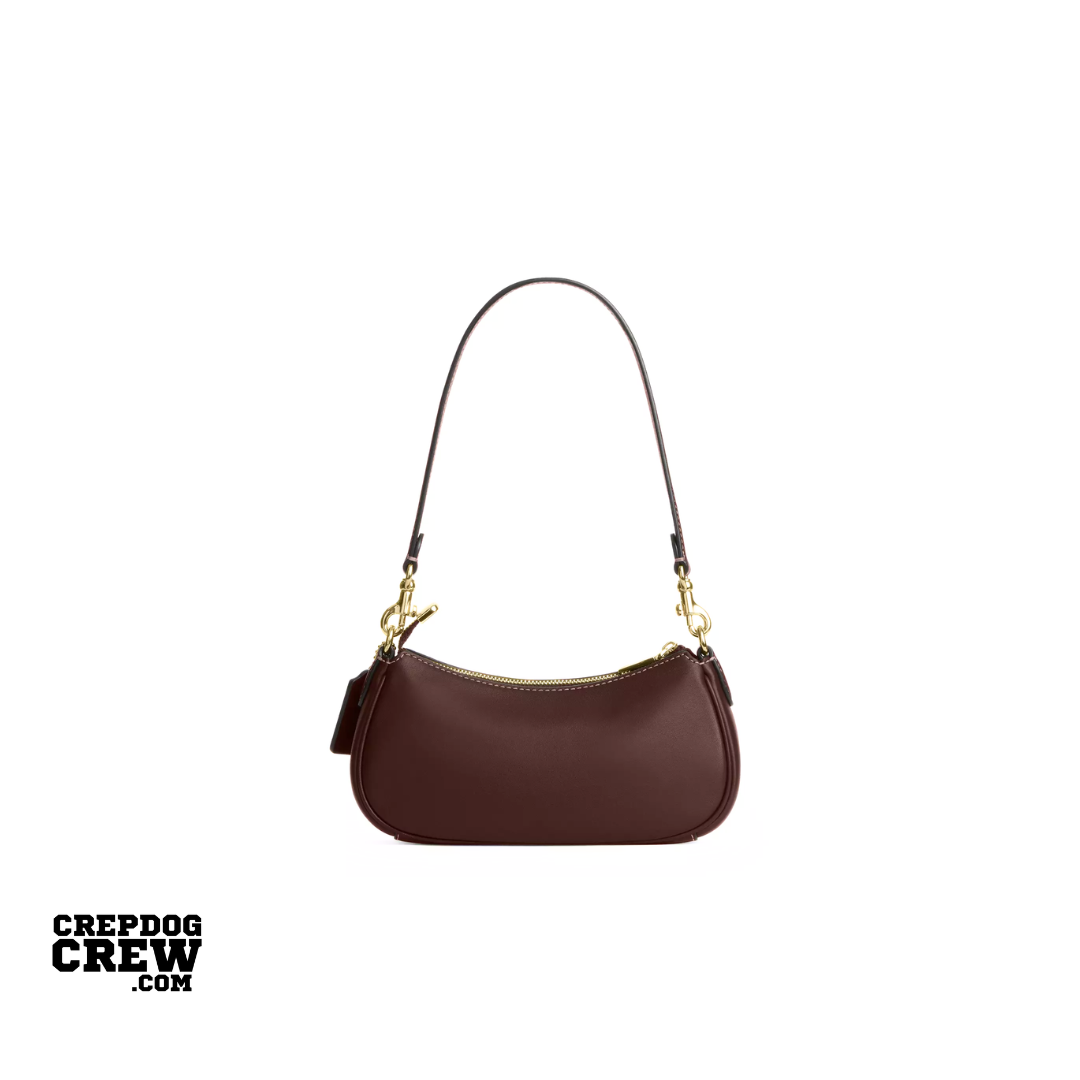 Coach Ashton Mini Shoulder Bag In Haircalf Dark Brown Chalk