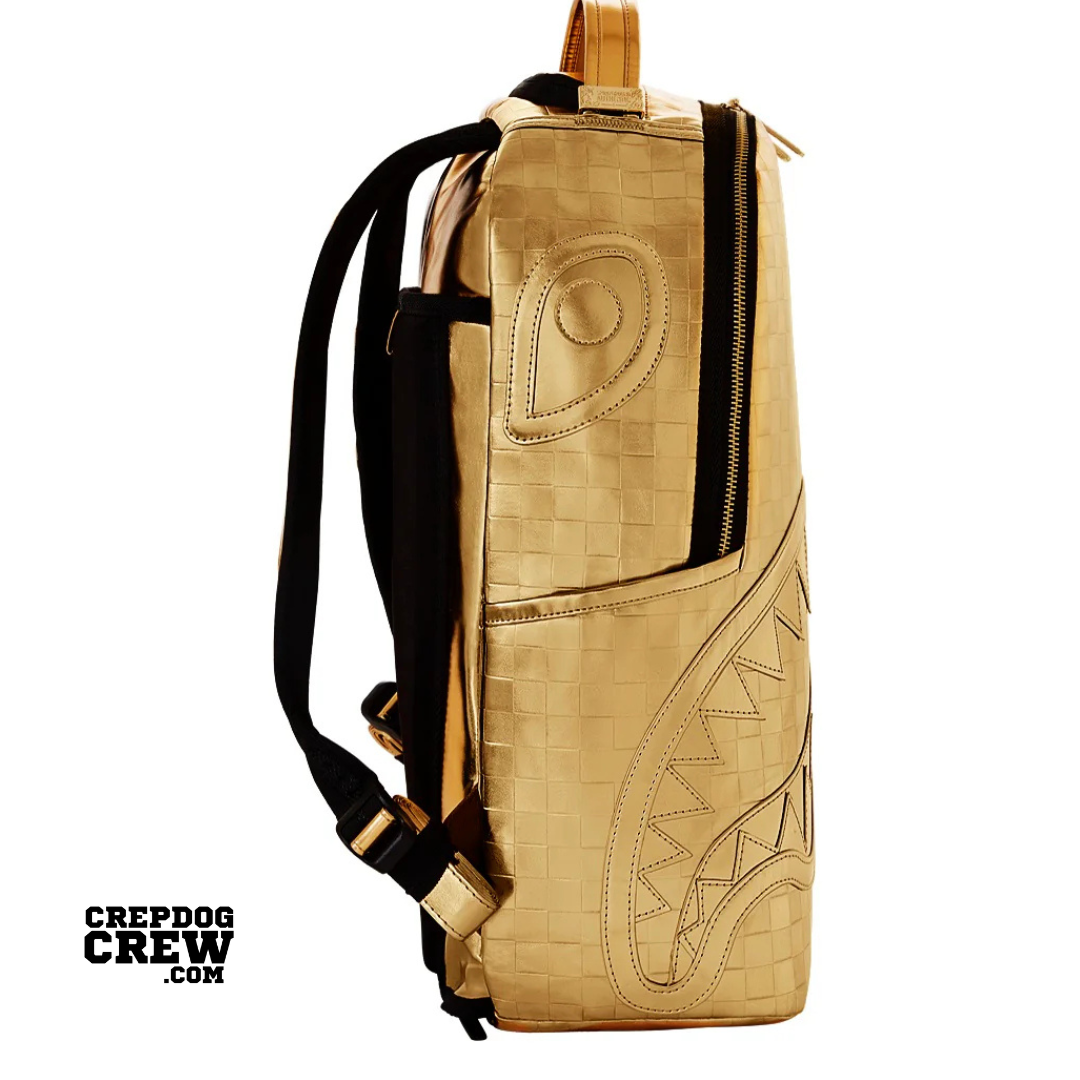 SPRAYGROUND BRICKS ON BRICKS BACKPACK GOLD