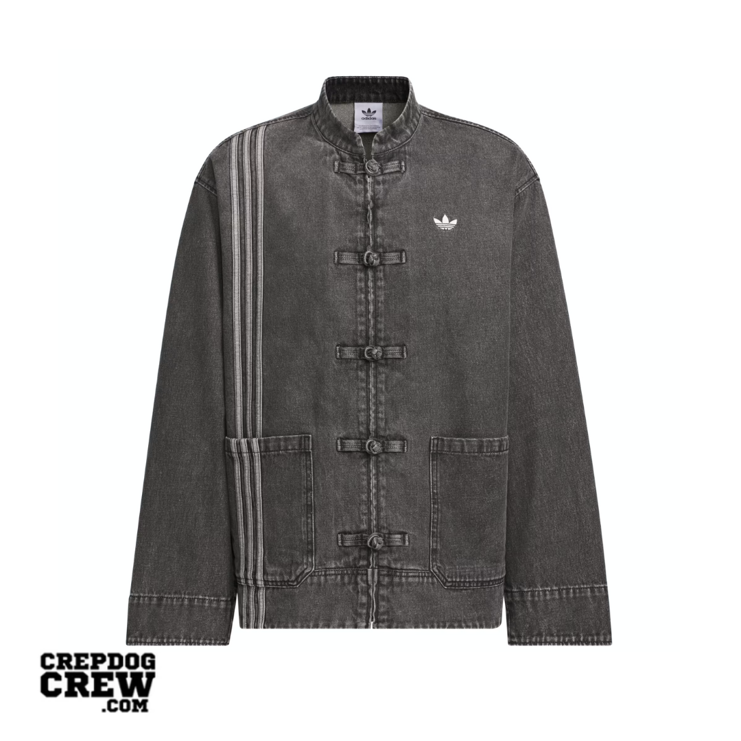 adidas CTT Oversized Chinese Track Top 3.0 Gender Neutral Jacket Medium Black Denim