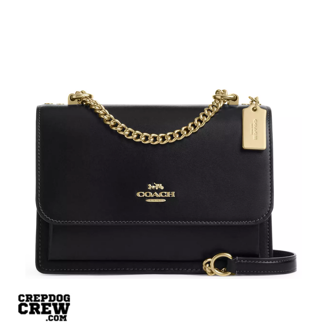 COACH Klare Crossbody Bag calf leather Gold Black