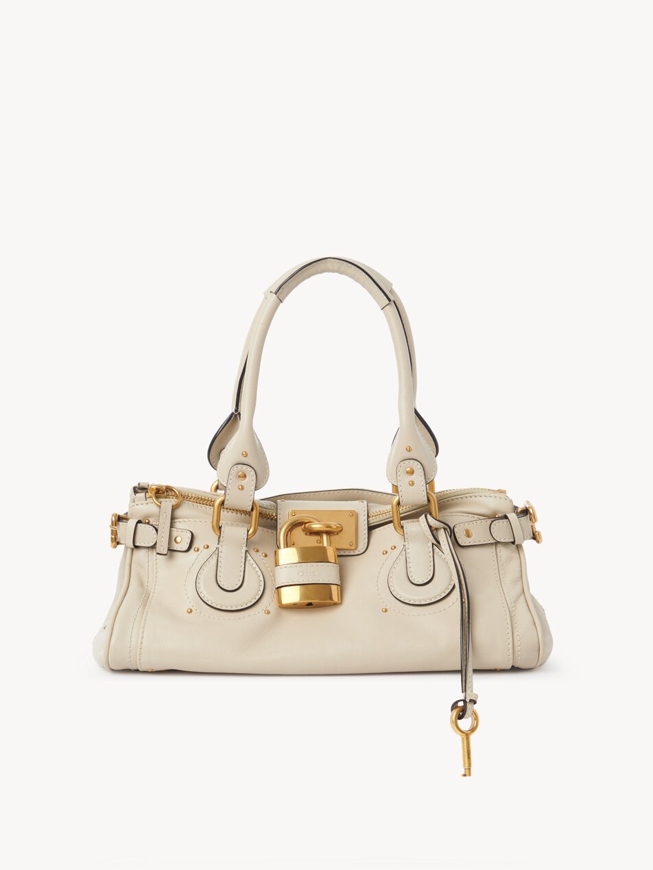 CHLOE Paddington bag in grained leather Cloudy Cream