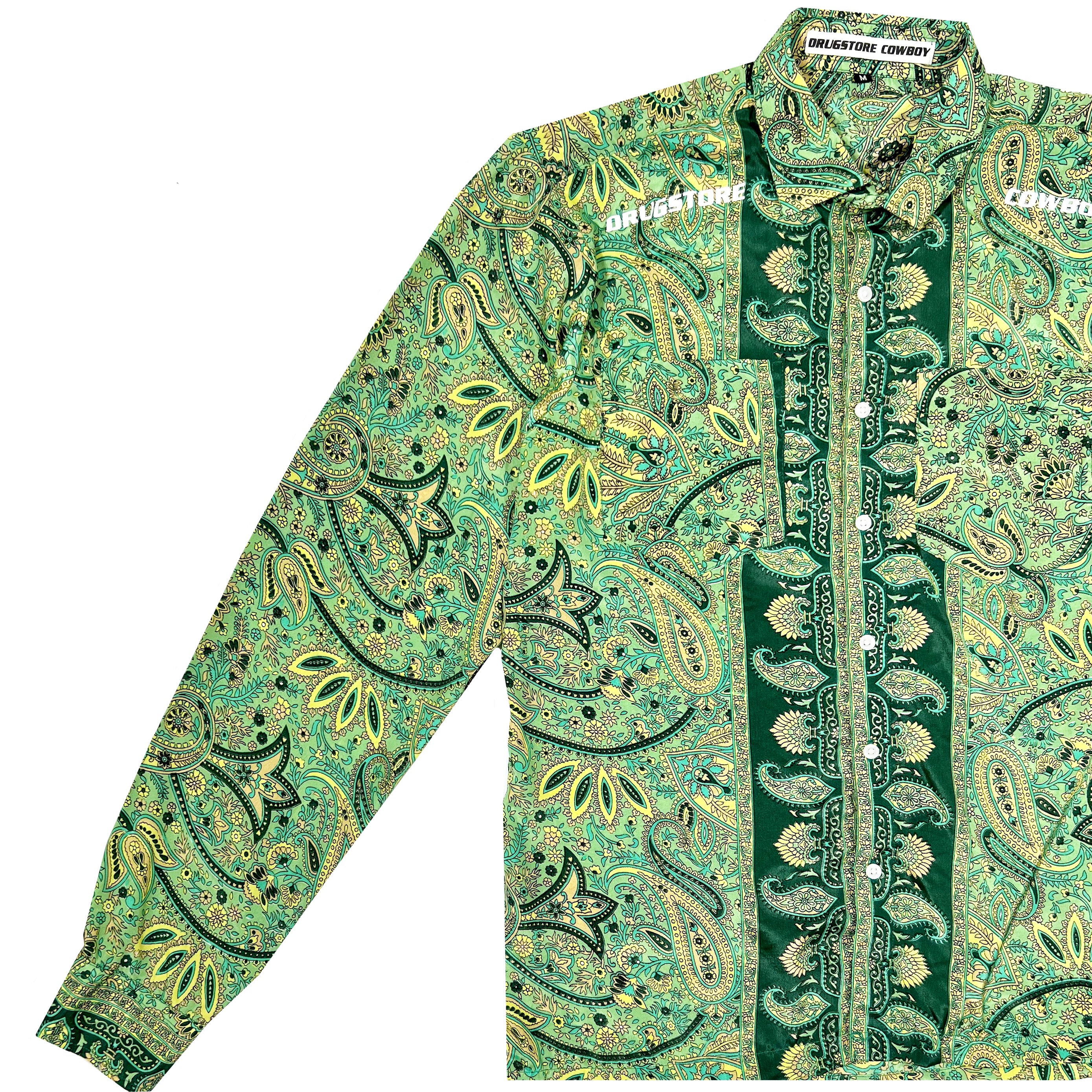 Forest Silk Satin Full-Sleeve Shirt