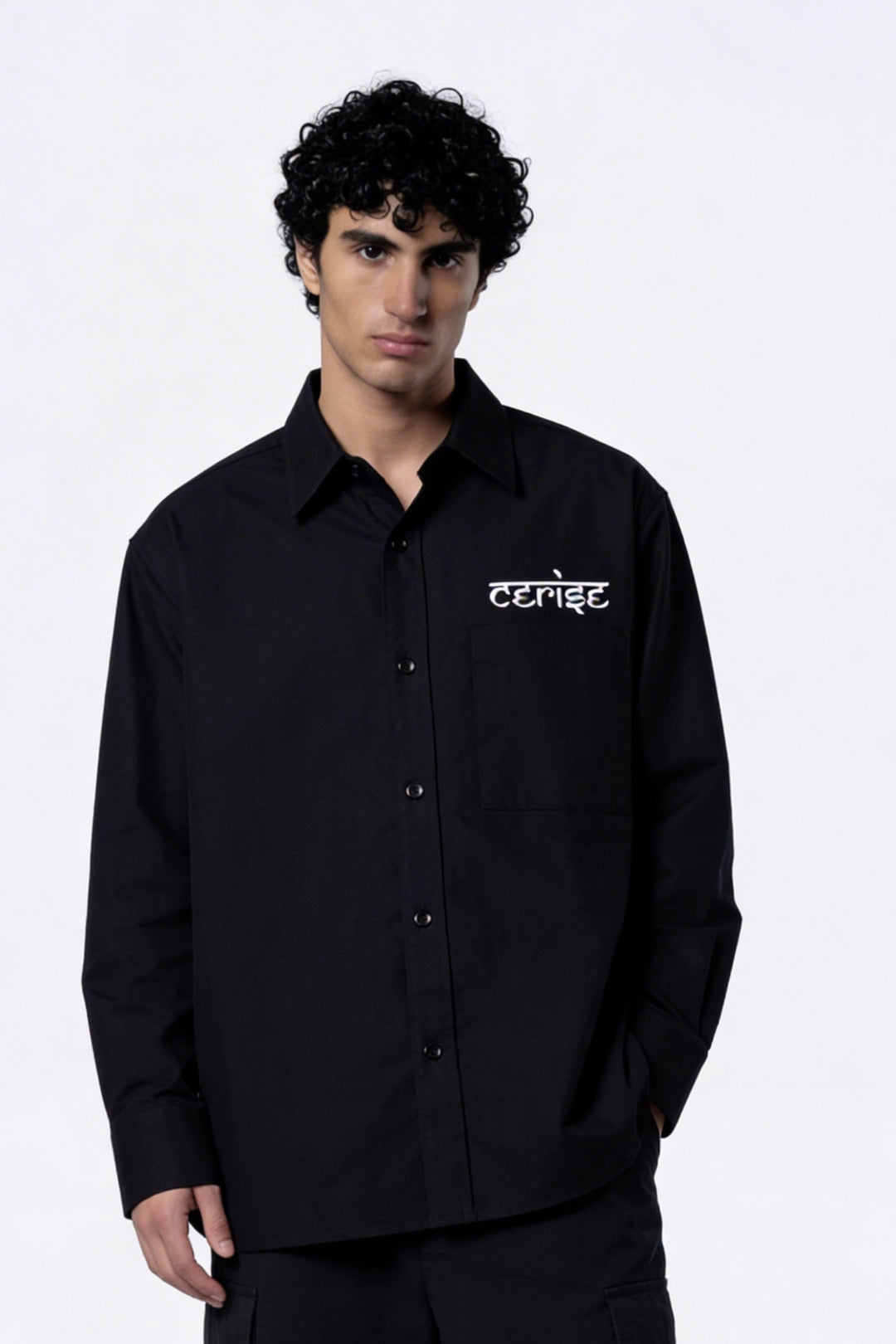 CERISE SIGNATURE SHIRT - BLACK