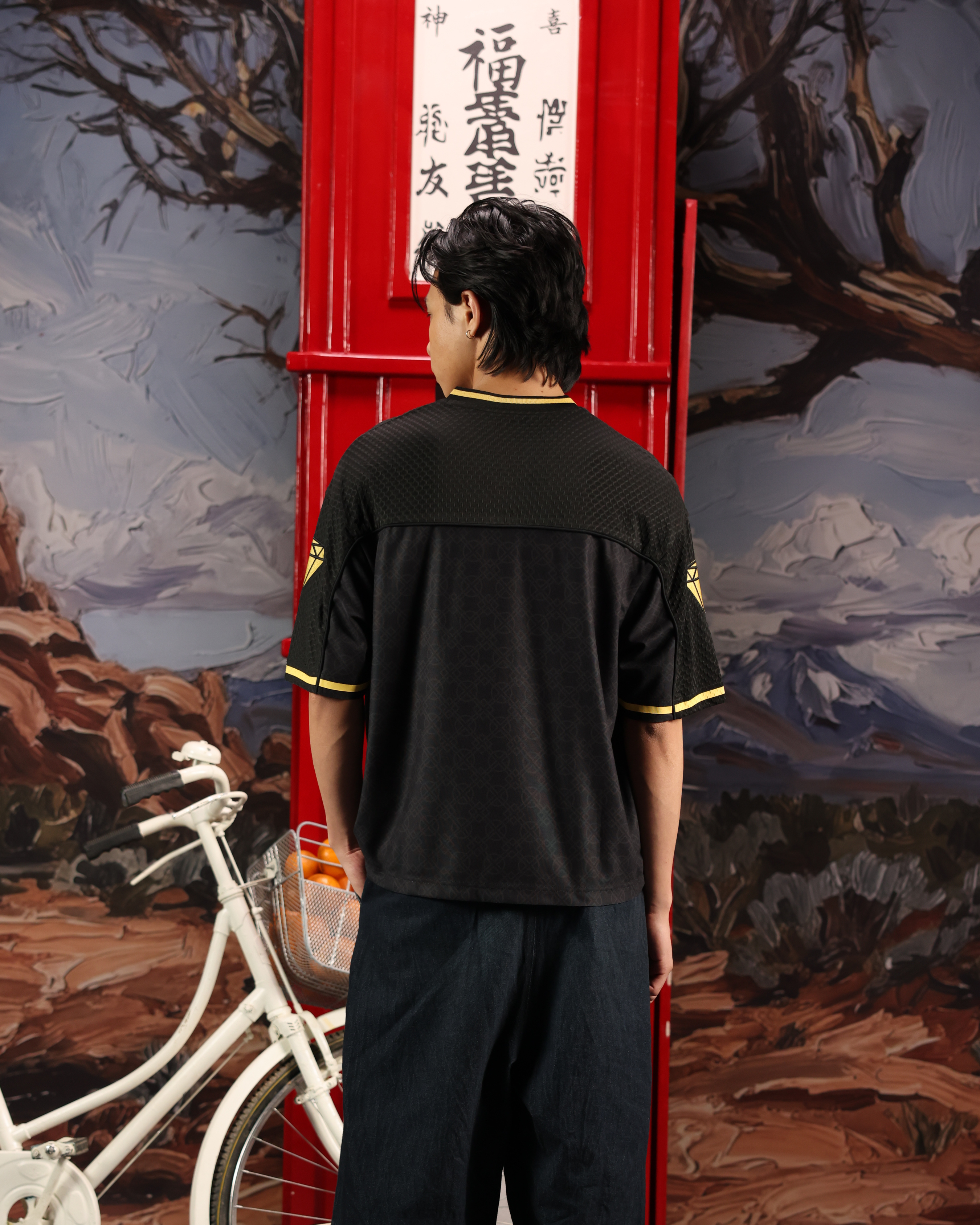 CHAKRA AND CHANCE - OVERSIZED FIT EMBROIDERED JERSEY