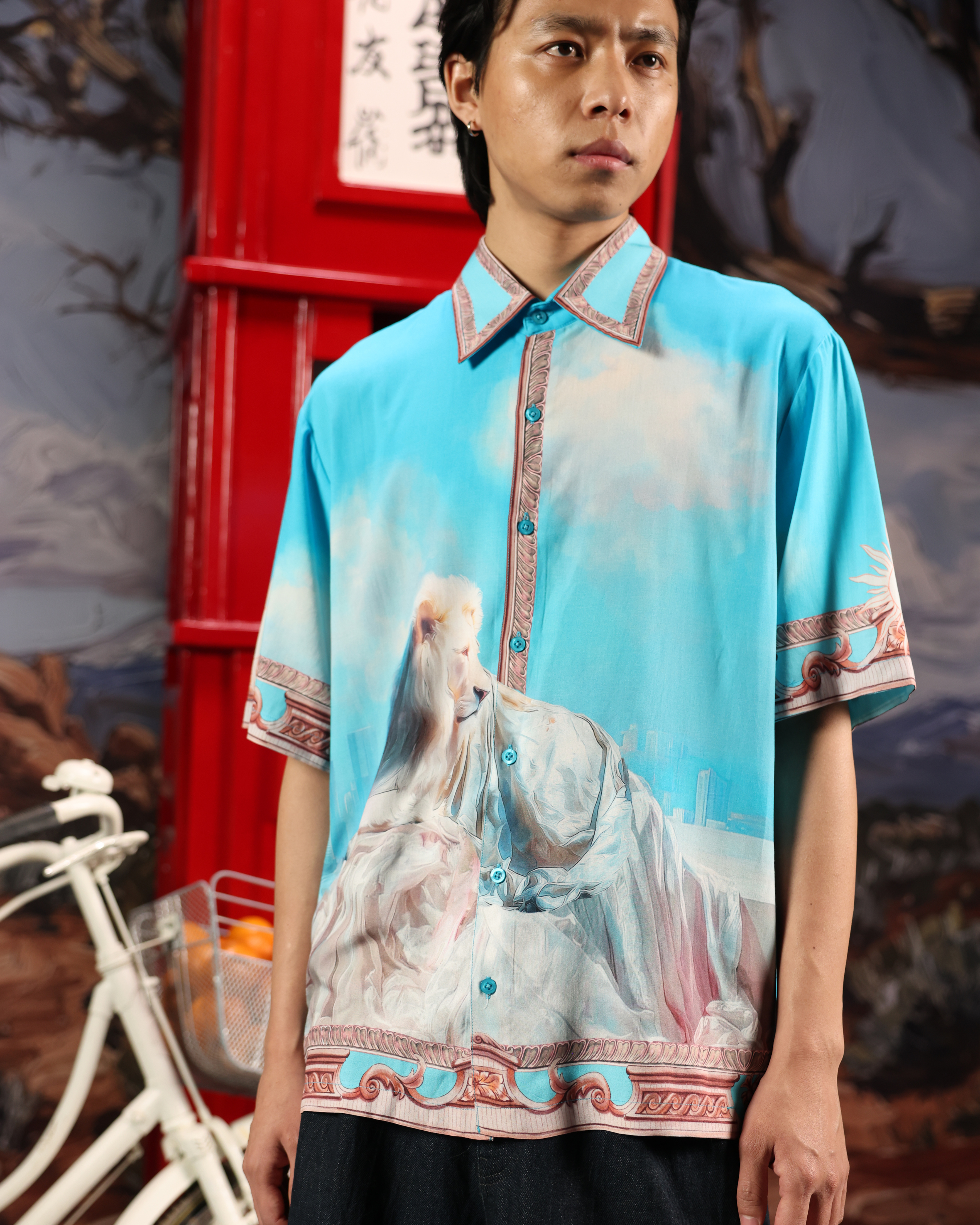 THE SILENT SULTANATE- RELAXED FIT PRINTED SHIRT