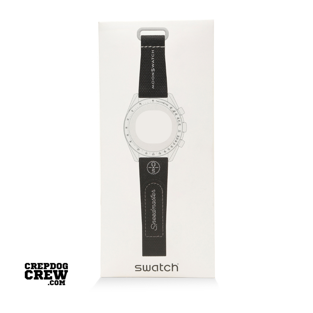 Swatch x Omega Bioceramic Moonswatch Black Grey Straps