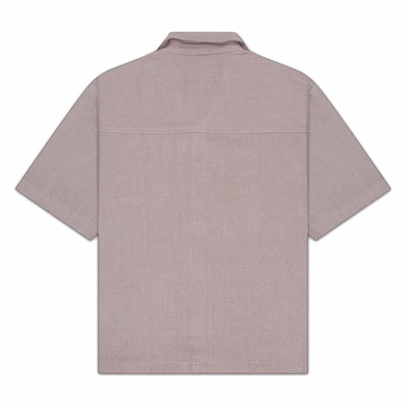 Mauve Handwoven  Khadi - Shirt | F A R A K | Streetwear Shirts by Crepdog Crew
