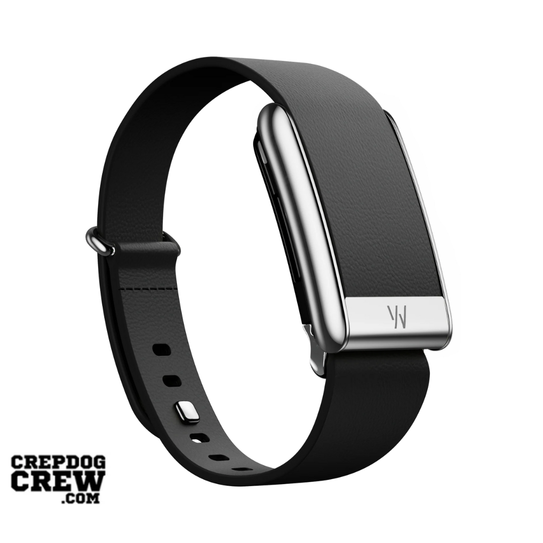 #ADDITIONAL BAND_LEATHERLUXE TAPERED BLACK WITH TITANIUM