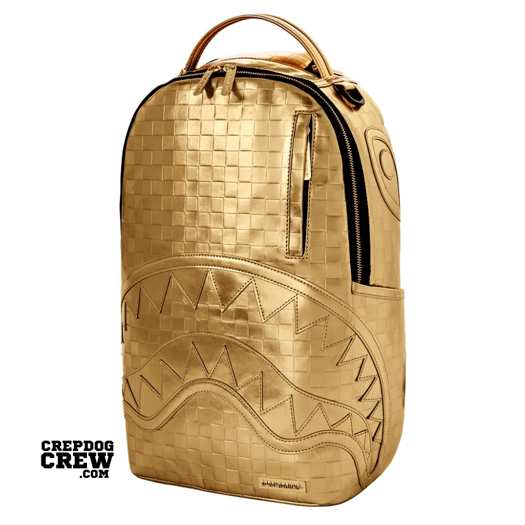 SPRAYGROUND BRICKS ON BRICKS BACKPACK GOLD