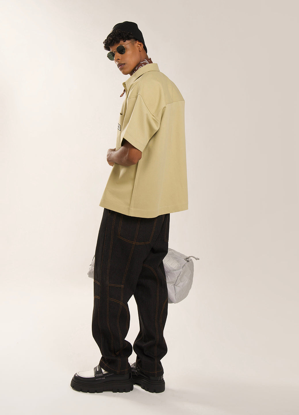 CLASSY HARLEM  SHIRT - BEIGE