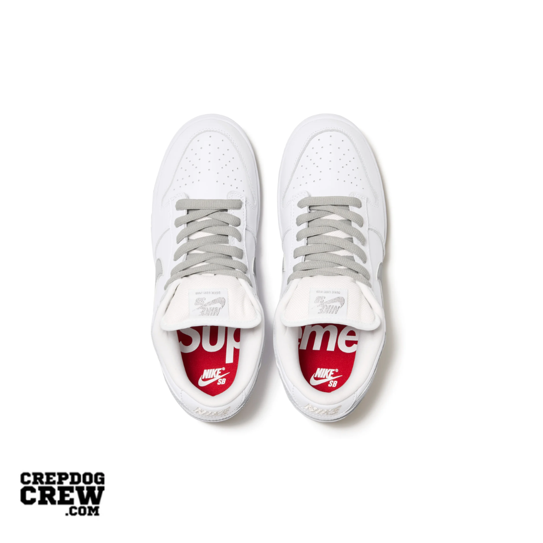 Nike SB Dunk Low Supreme 94 White Metallic Silver (REFLECTIVE)