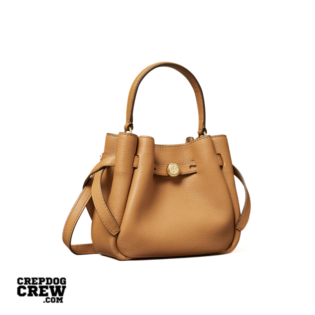 TORY BURCH MINI ROMY BUCKET BAG tiramisu