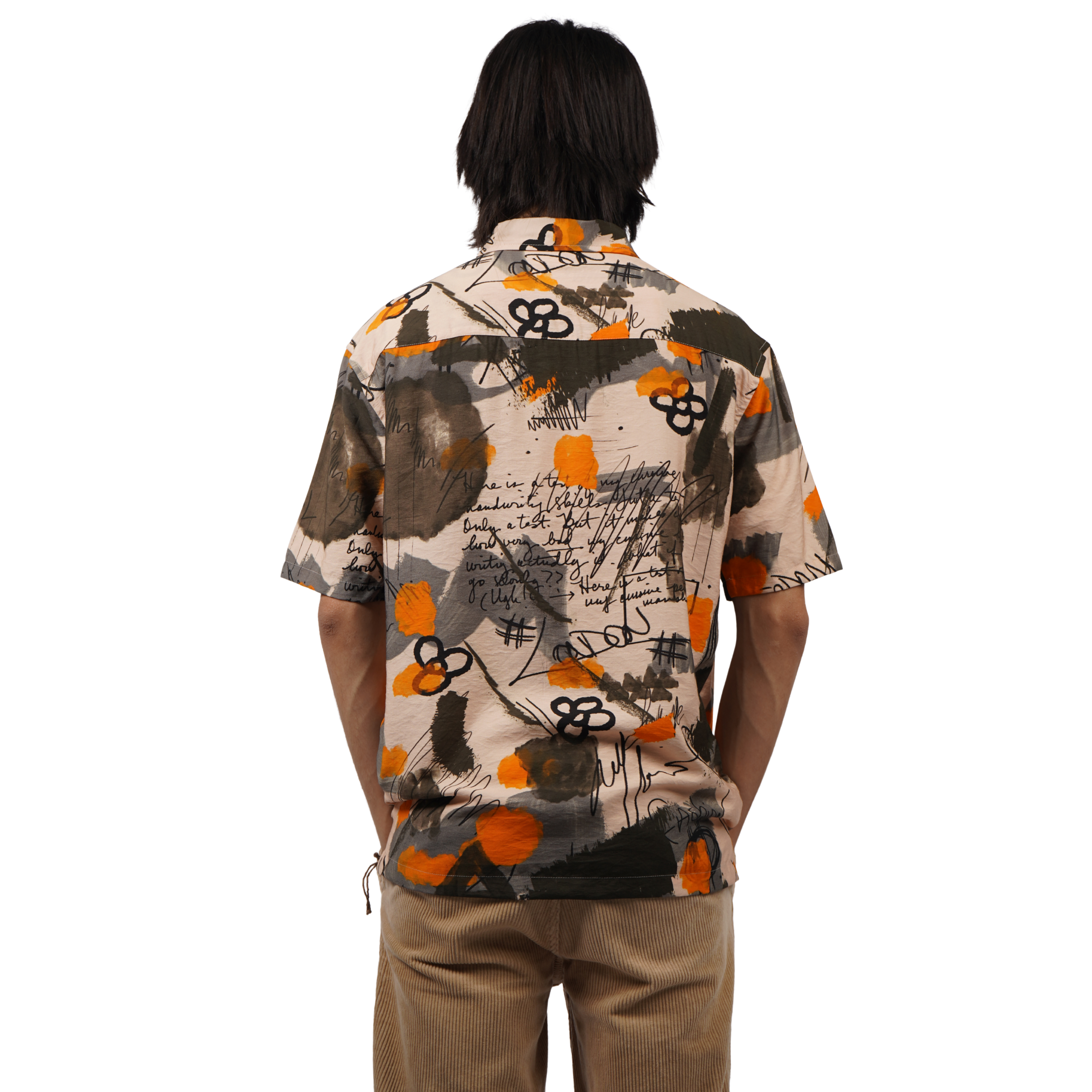 DESERT AMBER SKETCH PRINTED SHIRT