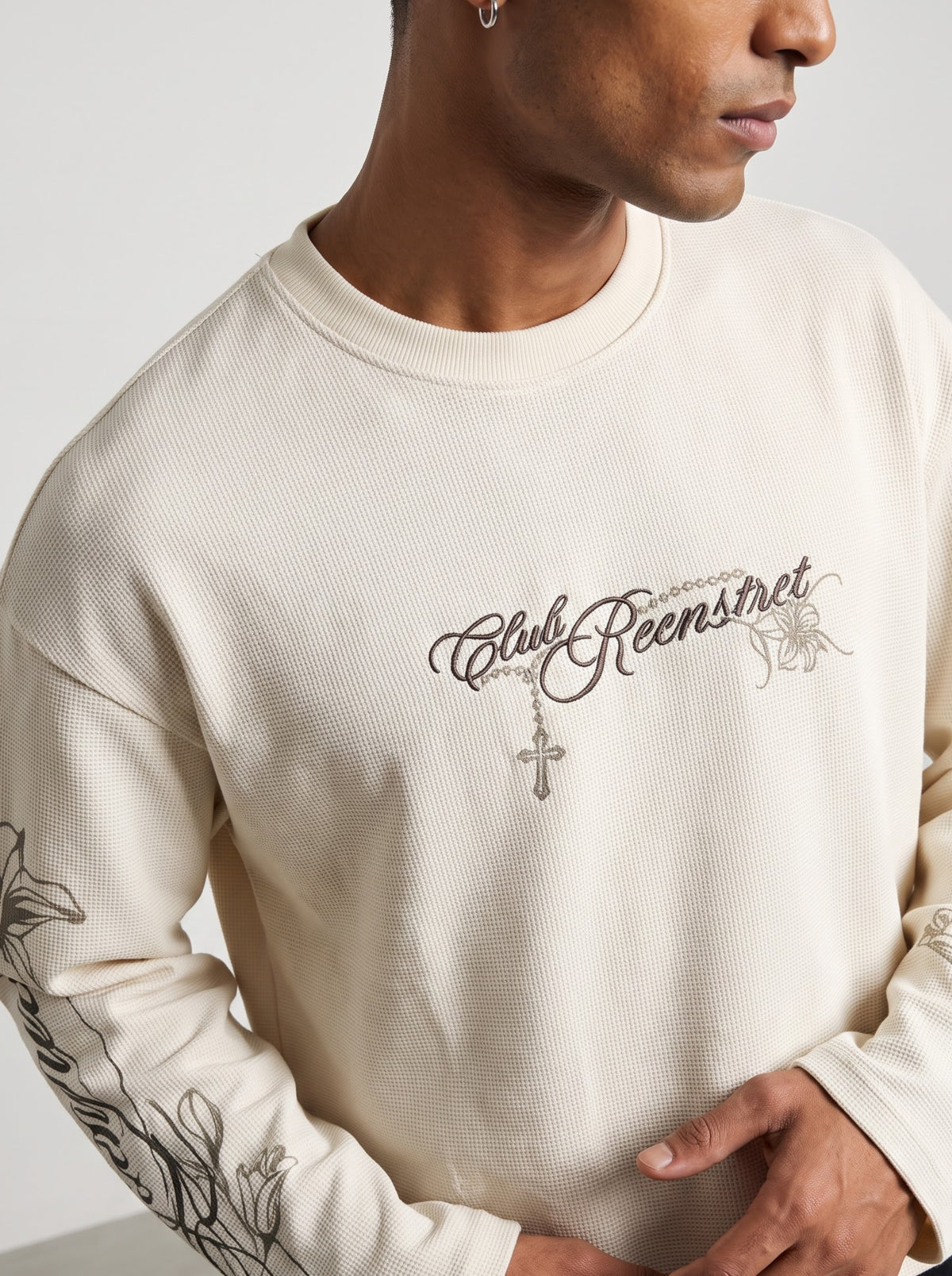 Godspeed Waffle tee - Antique white