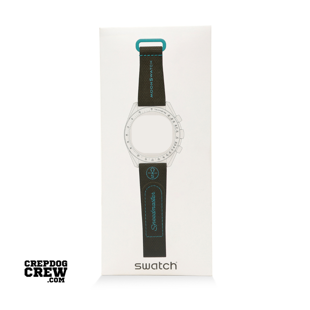 Swatch x Omega Bioceramic Moonswatch Dark Blue Turquoise Straps