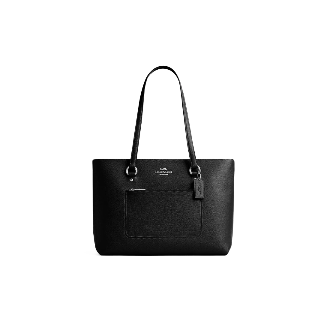 #color_crossgrain leather Silver Black