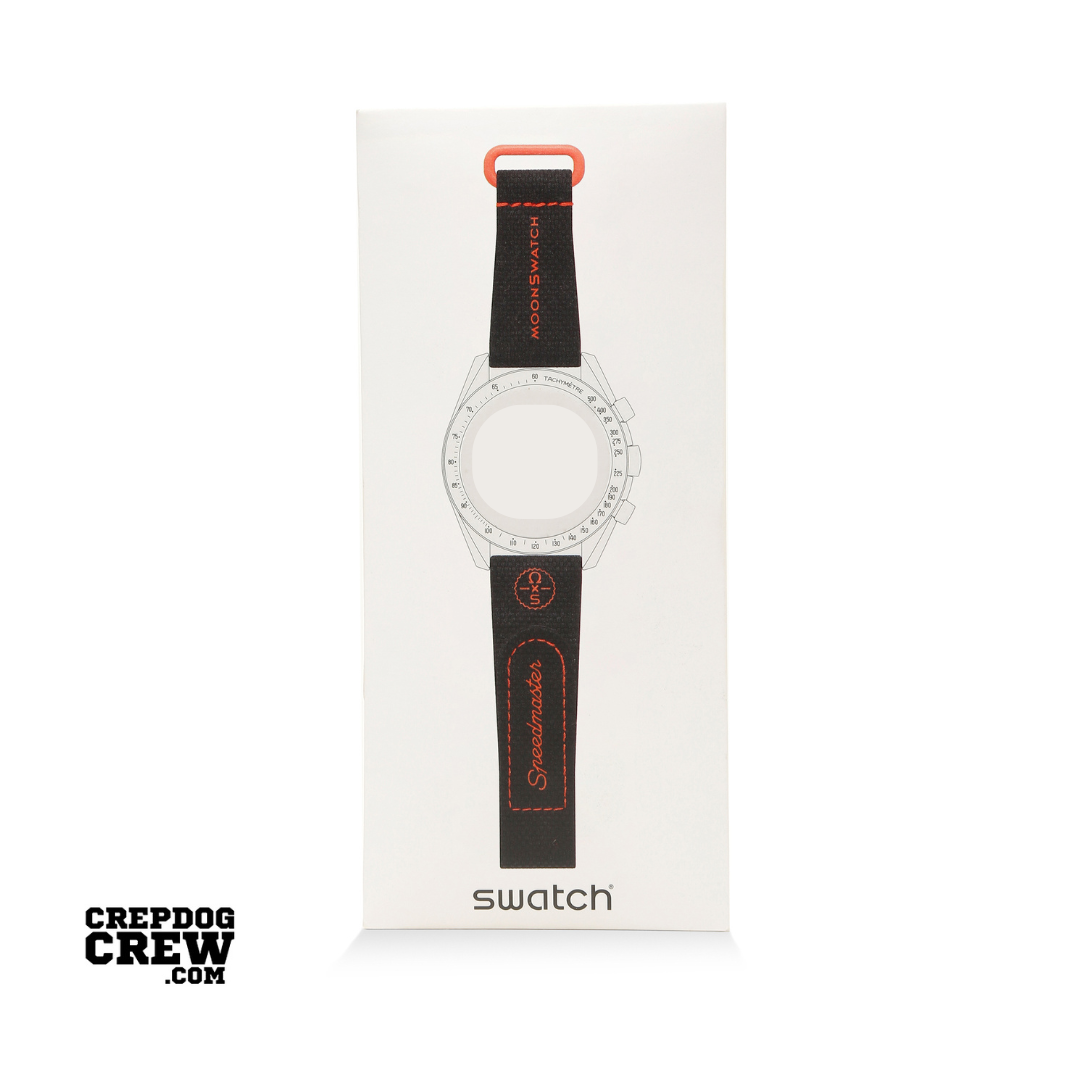 Swatch x Omega Bioceramic Moonswatch Black Orange Straps