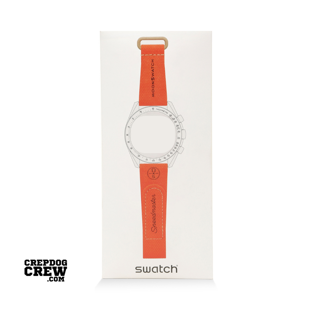 Swatch x Omega Bioceramic Moonswatch White Orange Sand Straps