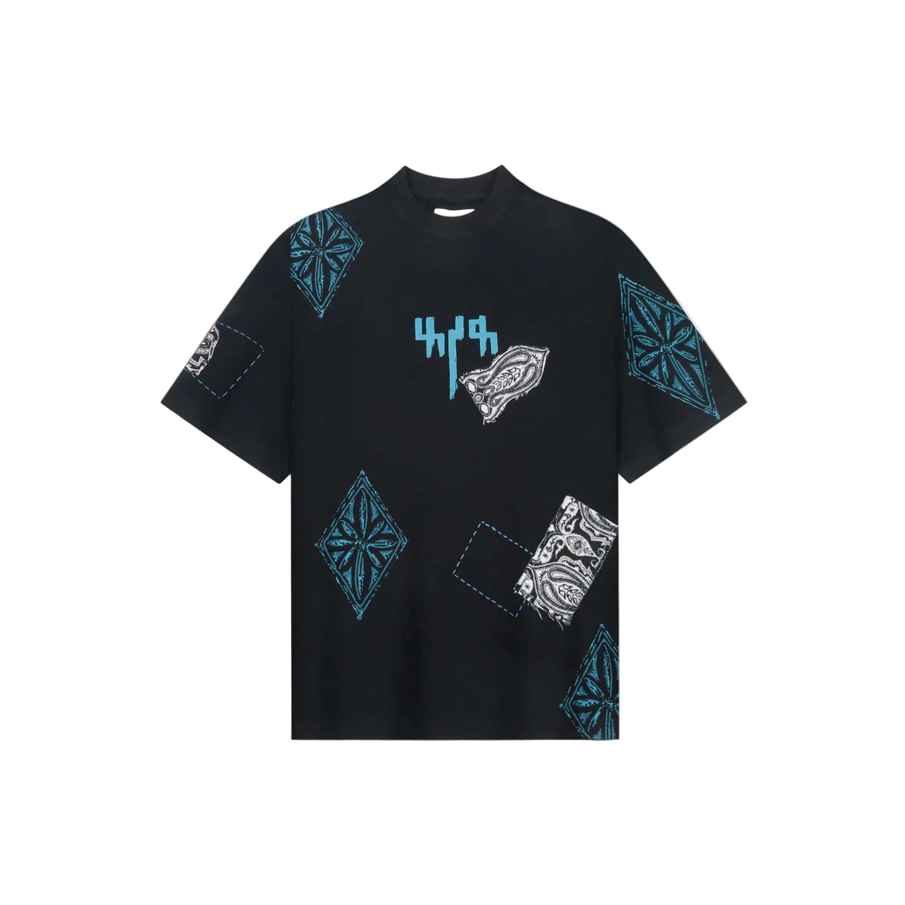 Black Block Print T-shirt