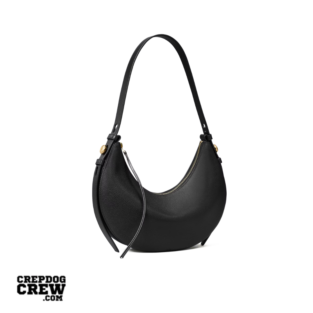 TORY BURCH ROMY HALF MOON BAG BLACK