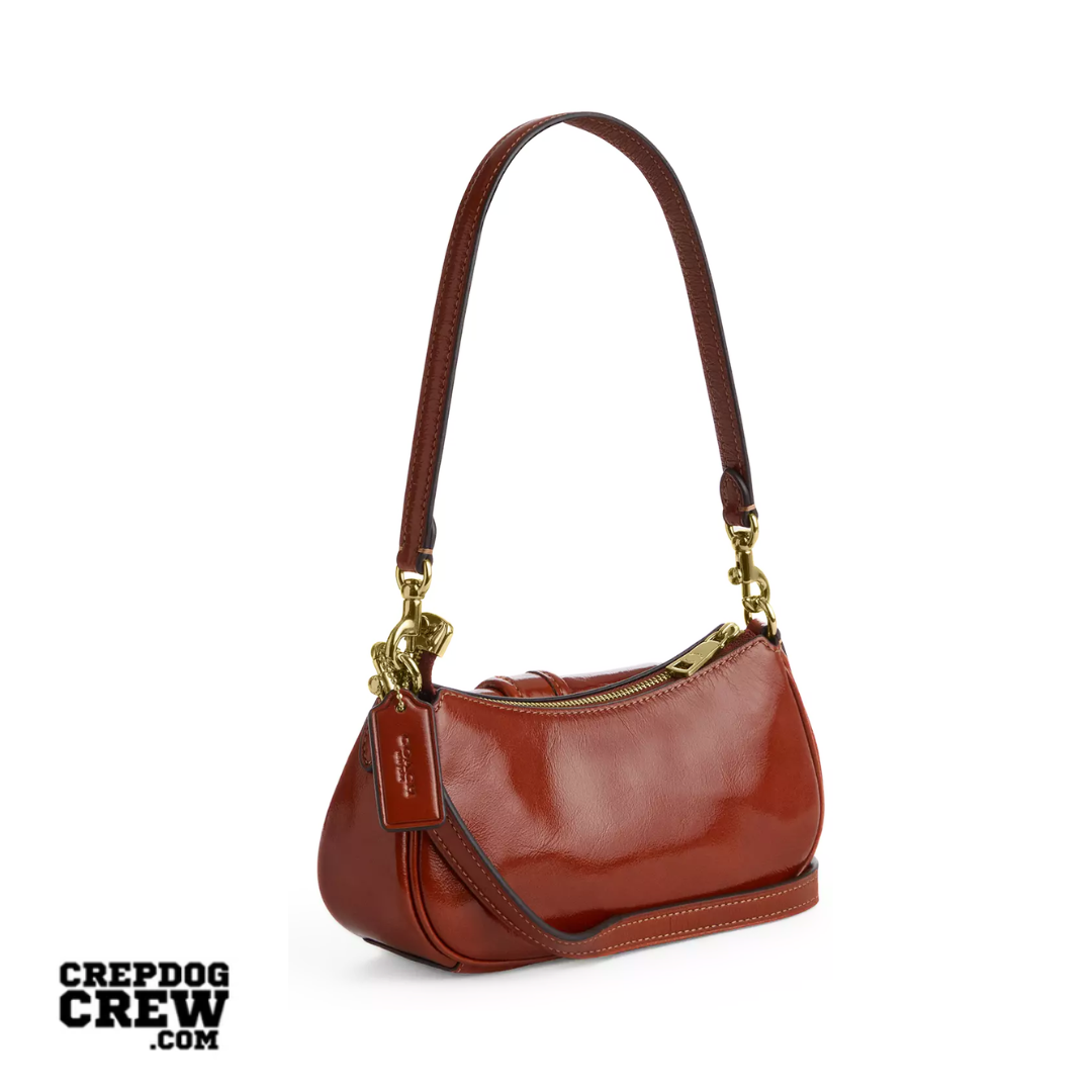 Coach Ashton Mini Shoulder Bag glazed leather Im Cinnamon